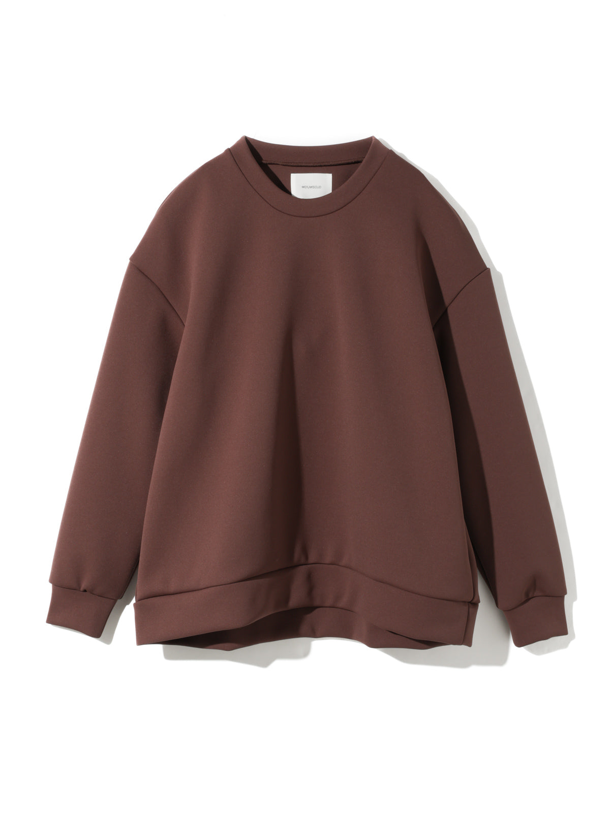 double knit long sleeve pullover