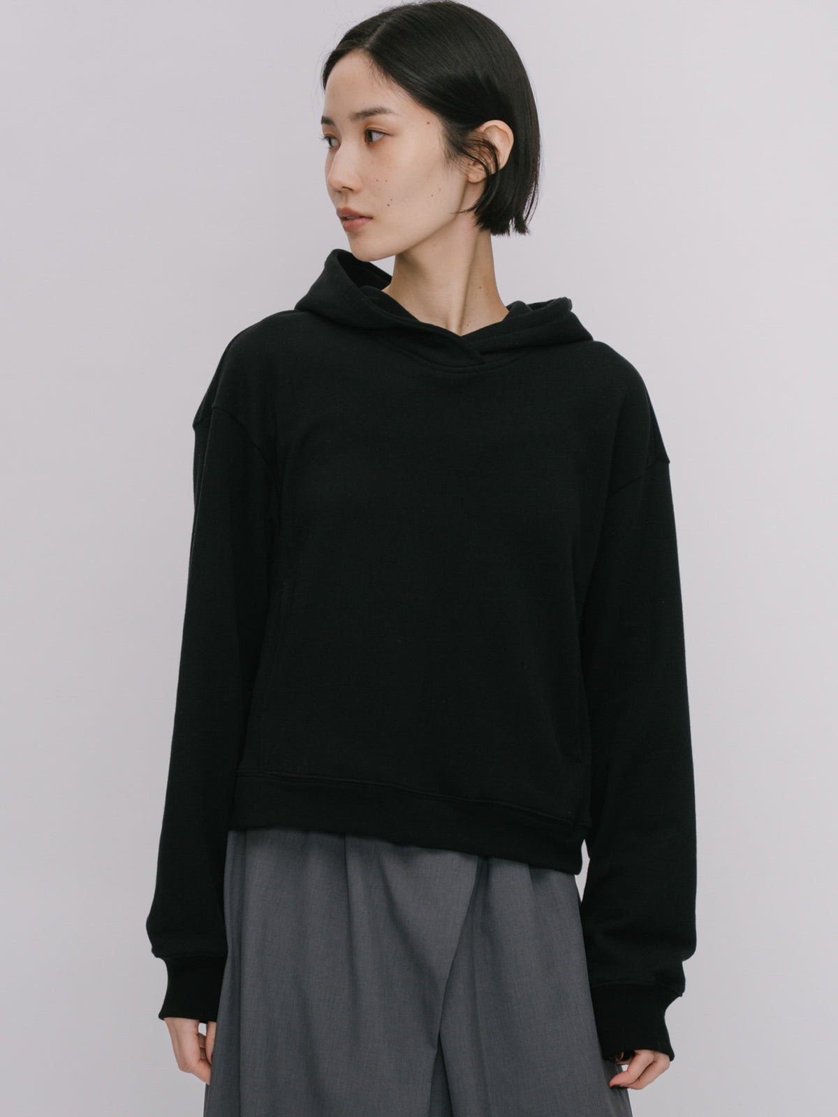 compact sweat hoodie