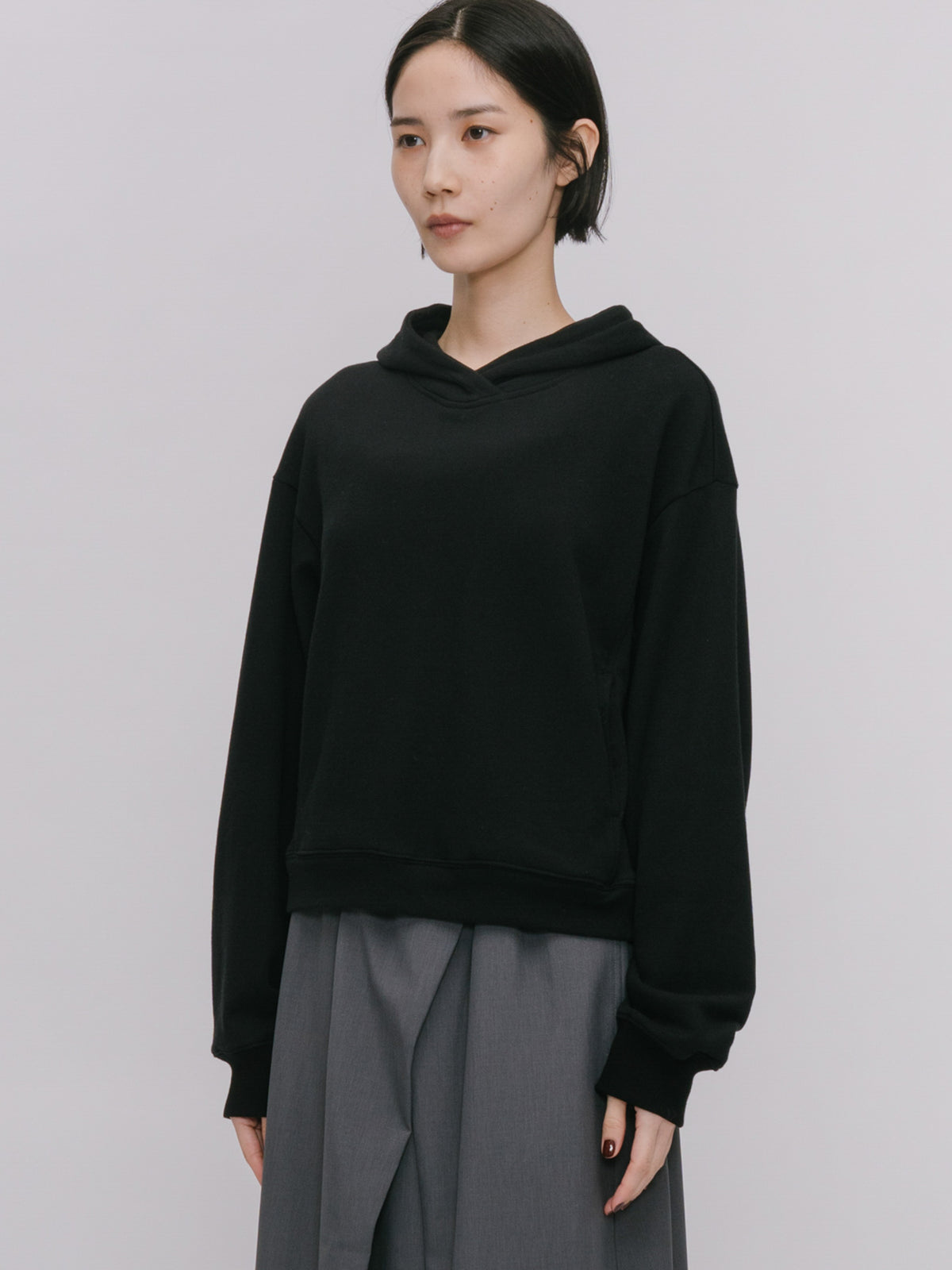 compact sweat hoodie