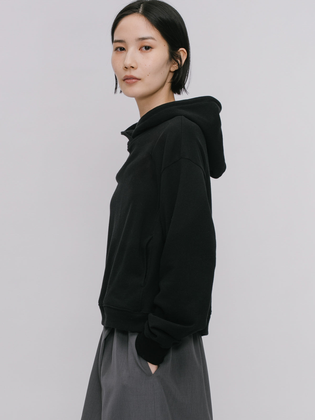 compact sweat hoodie
