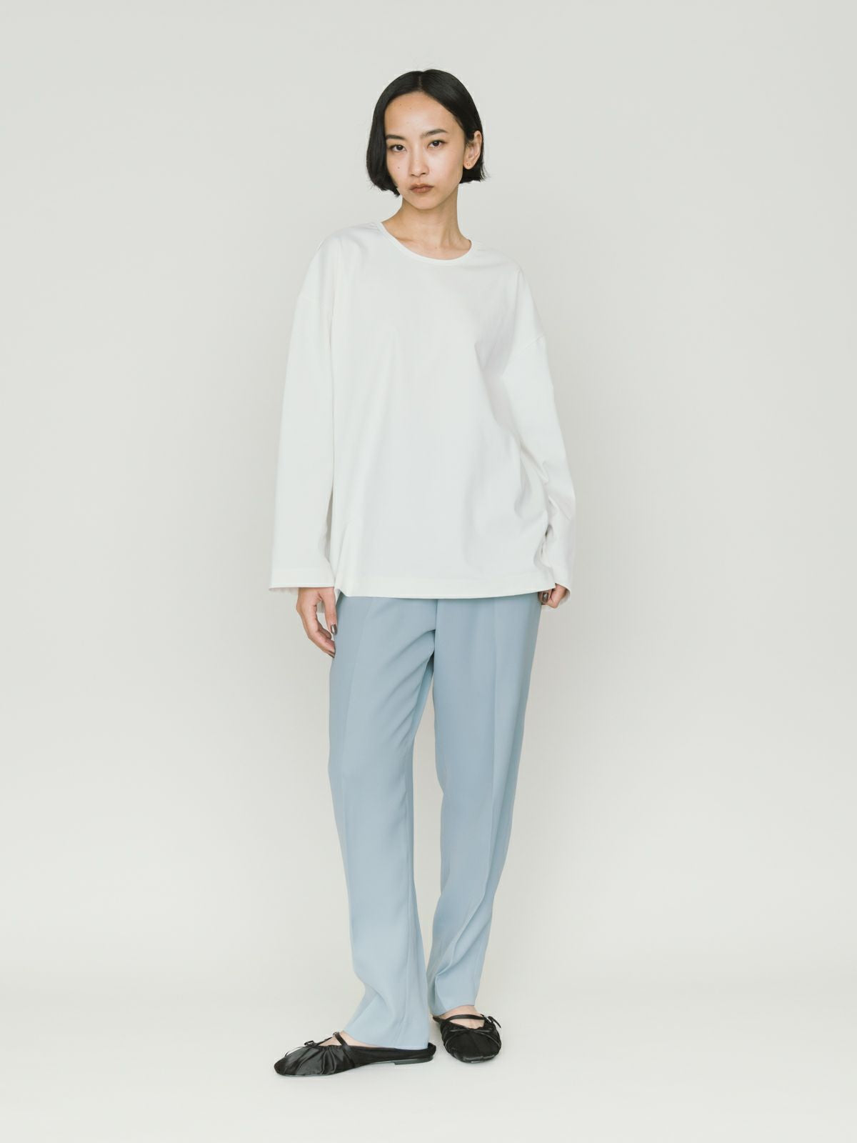 straight slv wide pullover