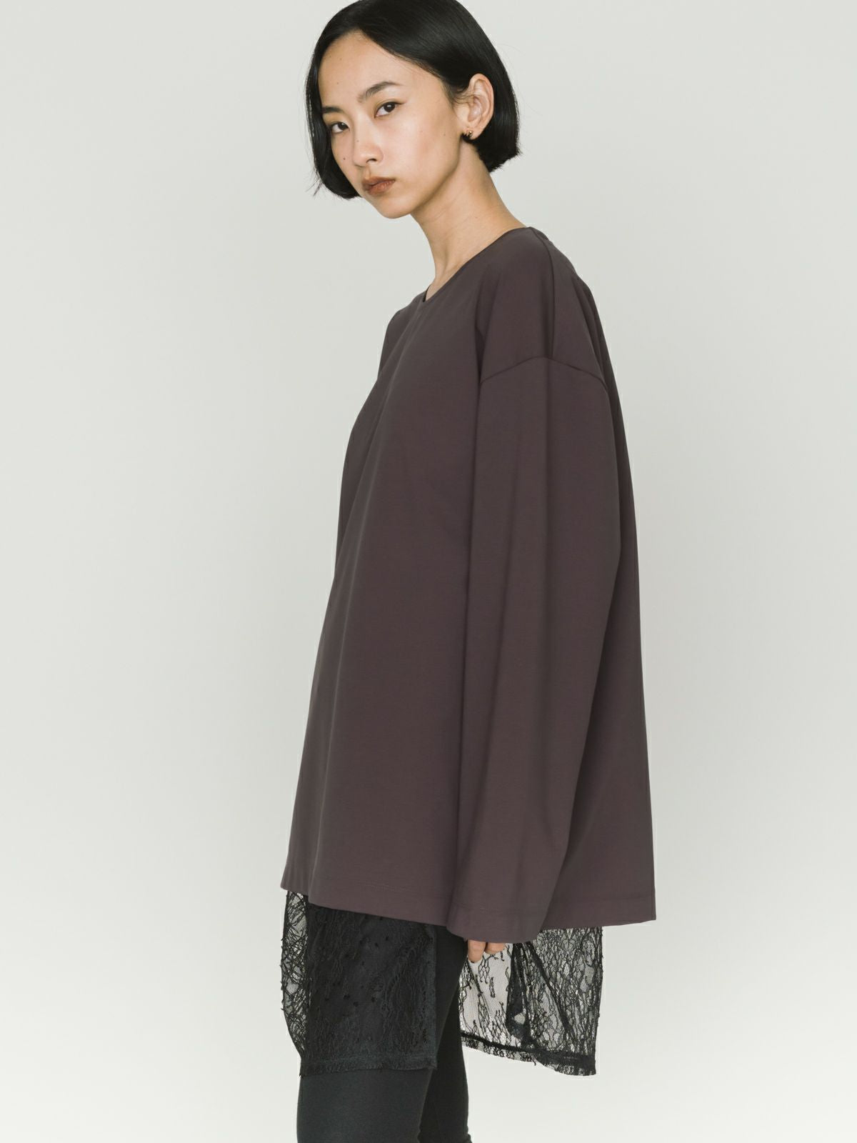 straight slv wide pullover