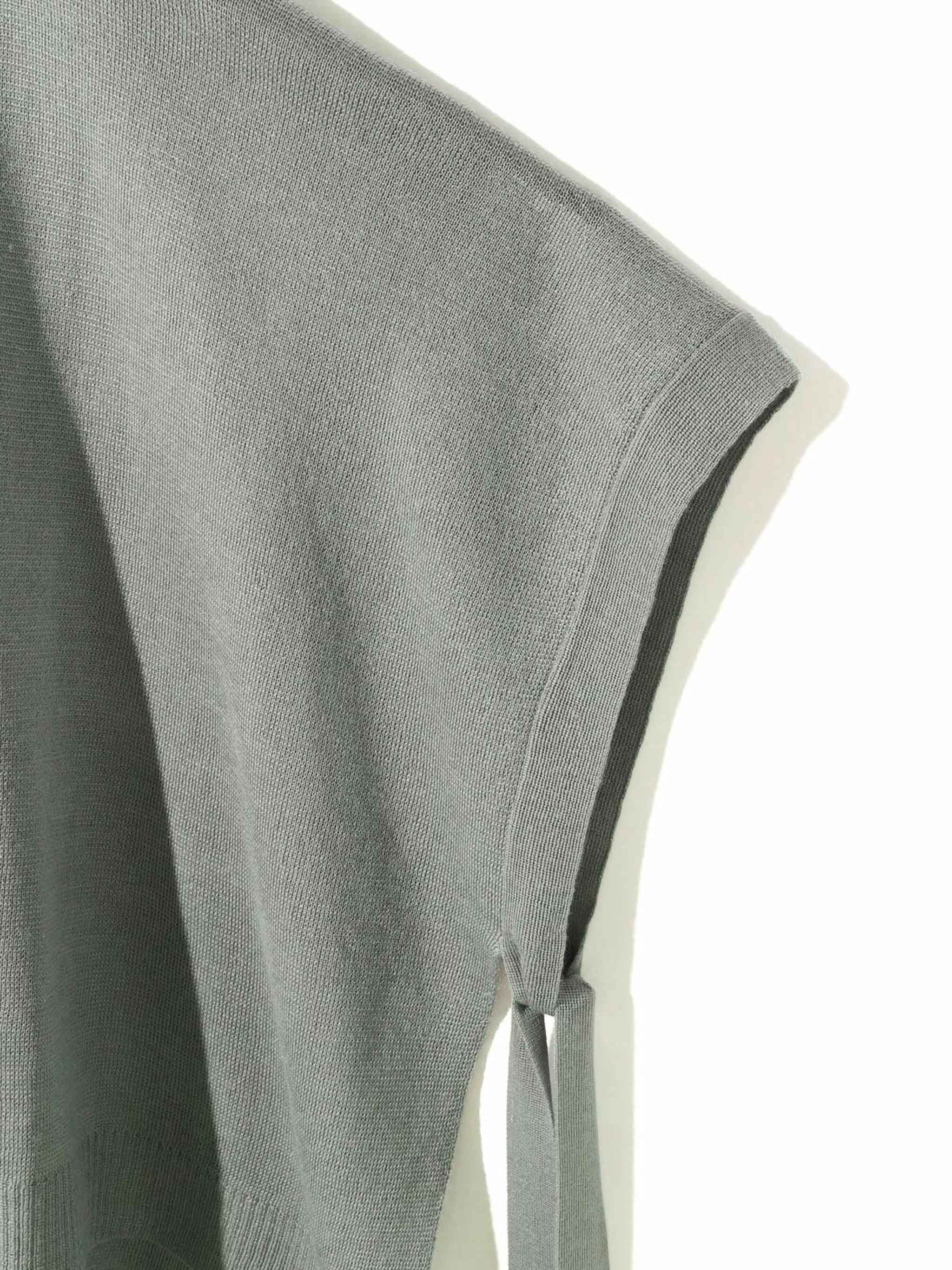 サイドリボンポンチョ