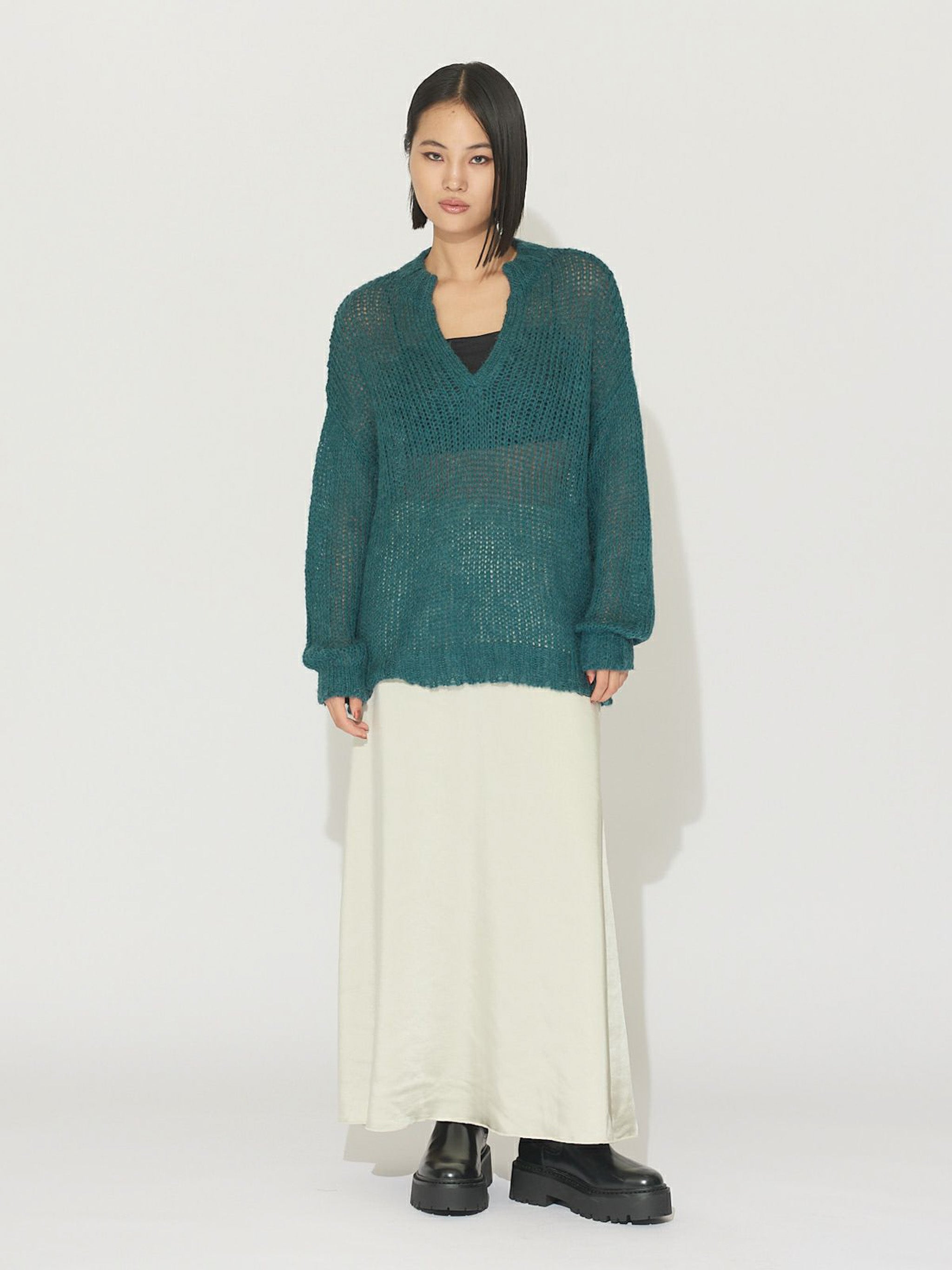 モヘアスキッパープルオーバー