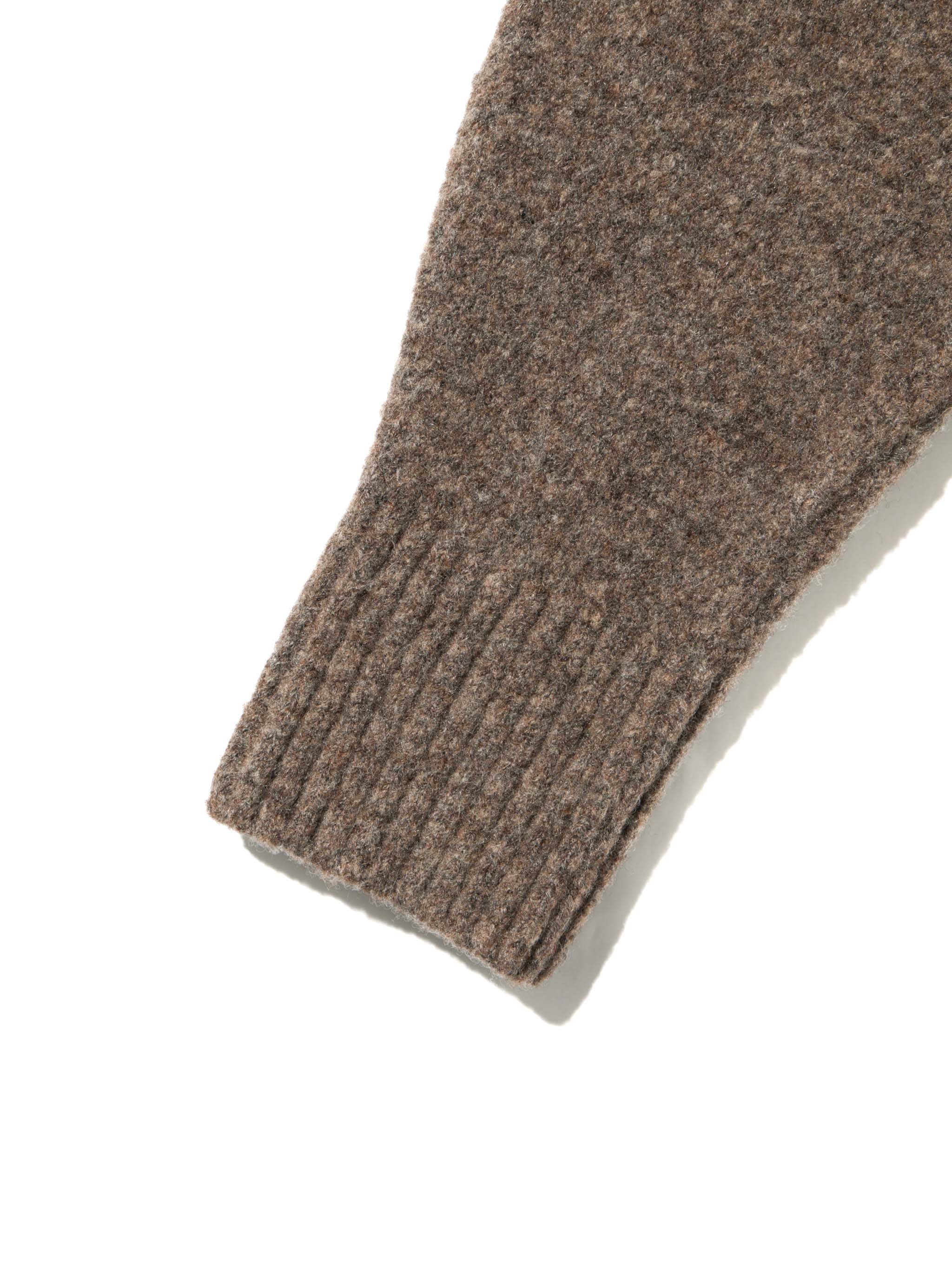 wool curve sleeve pullover