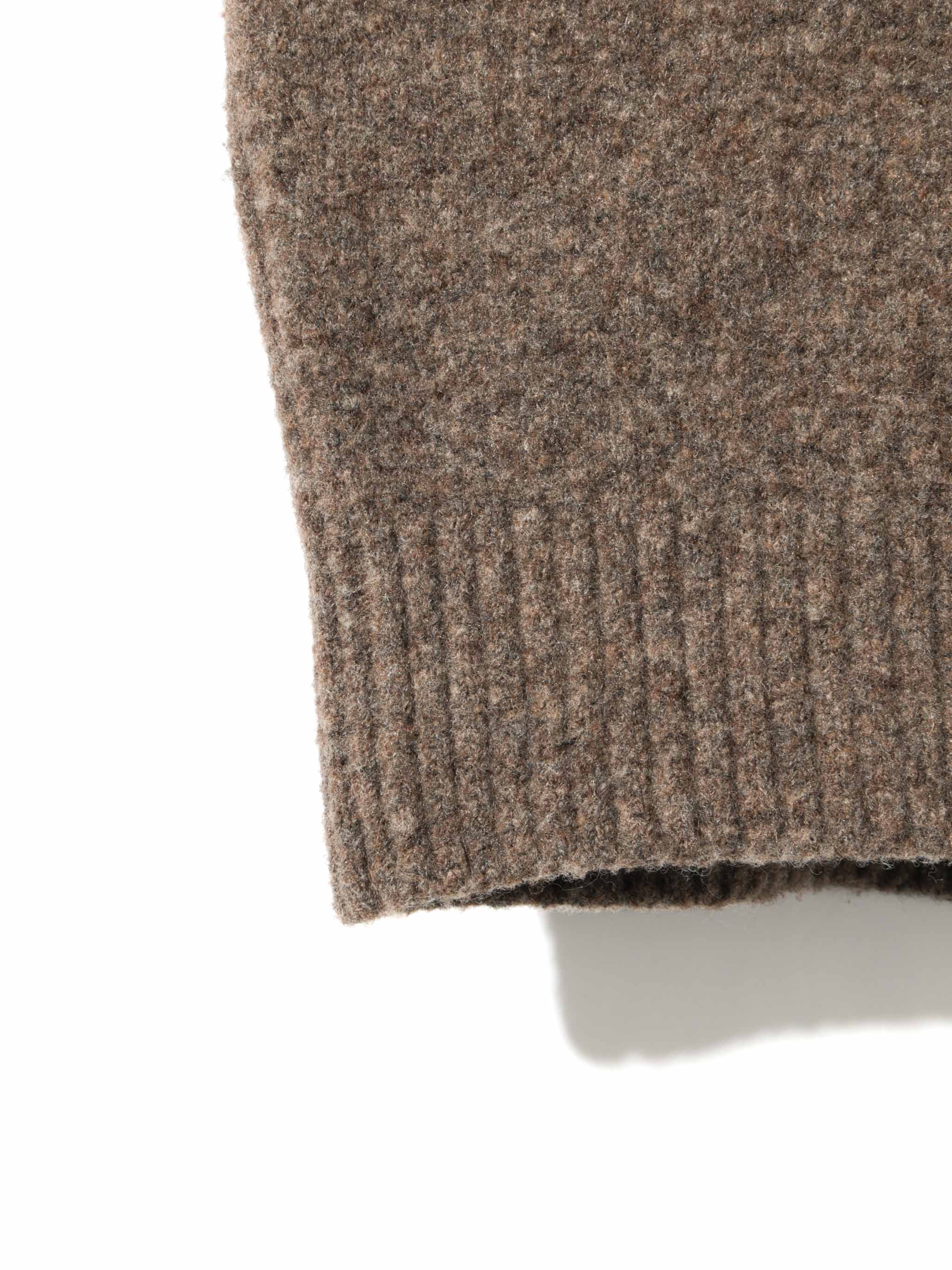 wool curve sleeve pullover