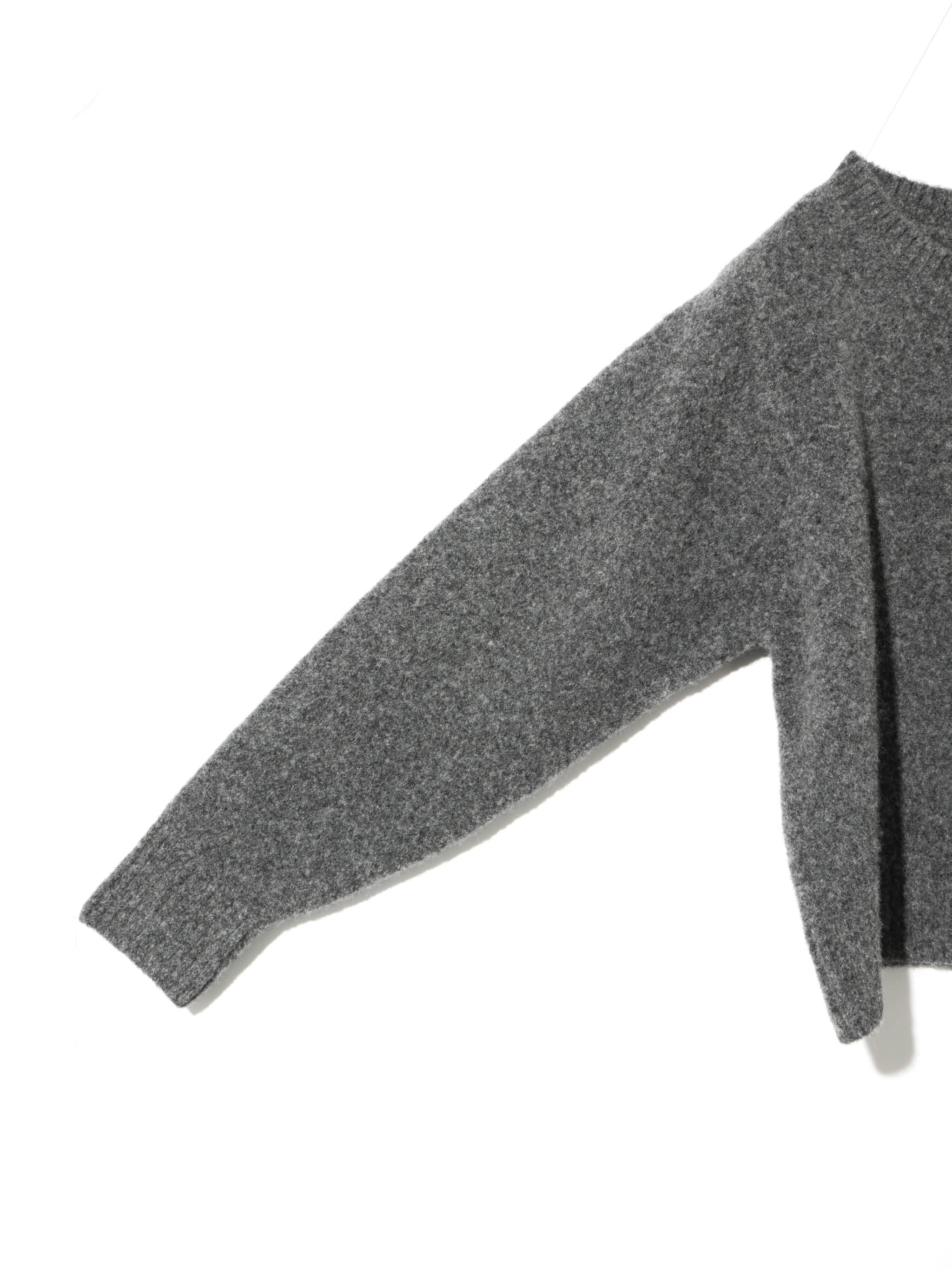 wool crew neck cardigan