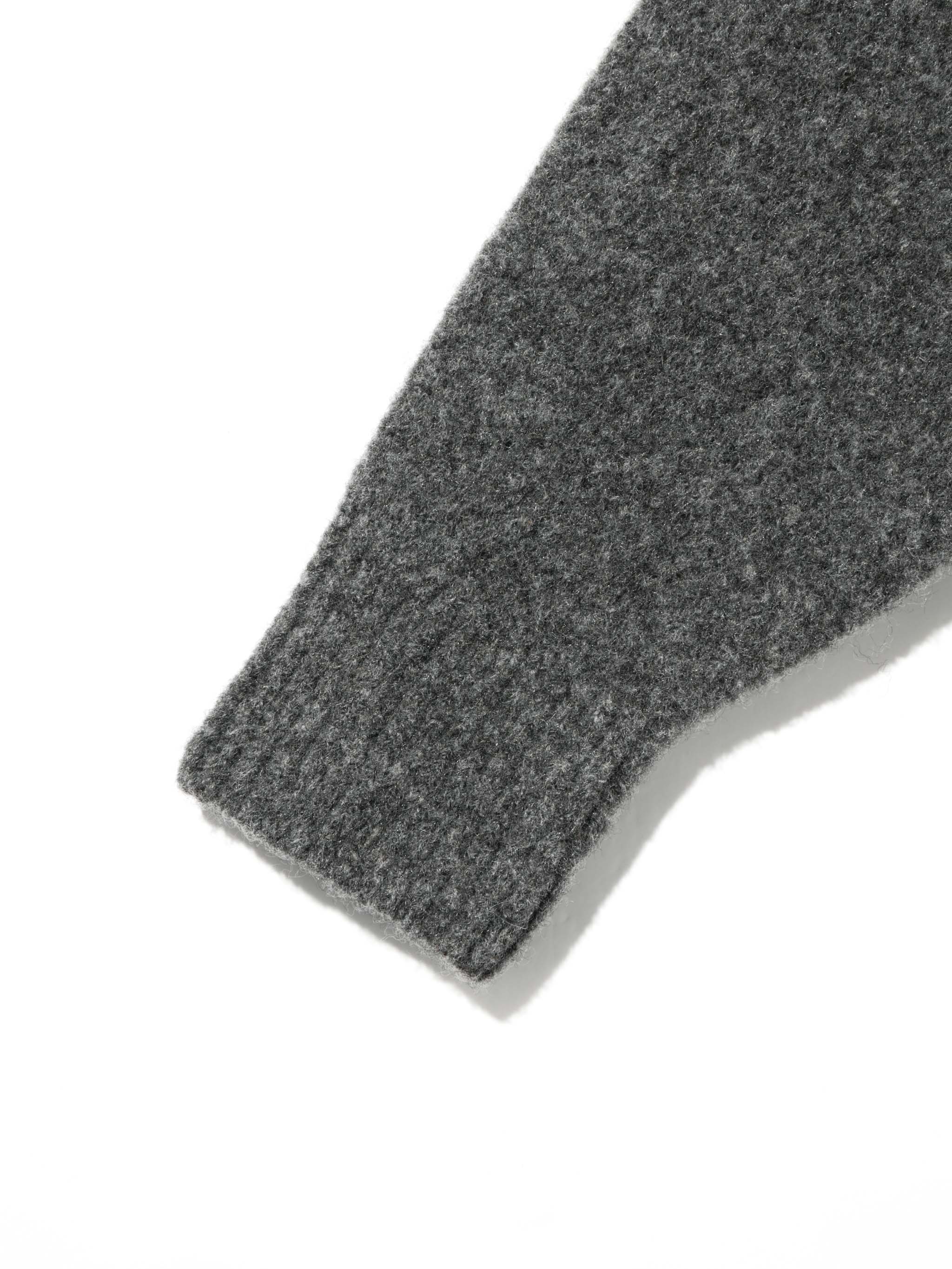 wool crew neck cardigan