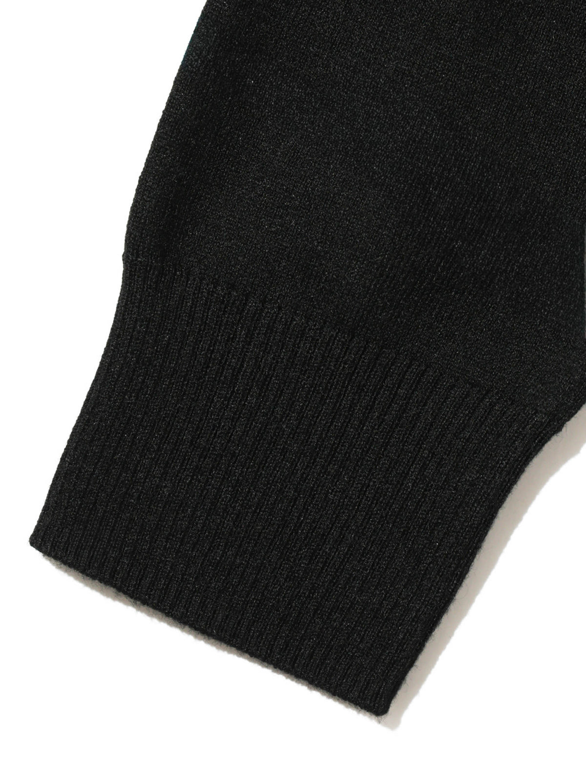 U neck wide knit pullover