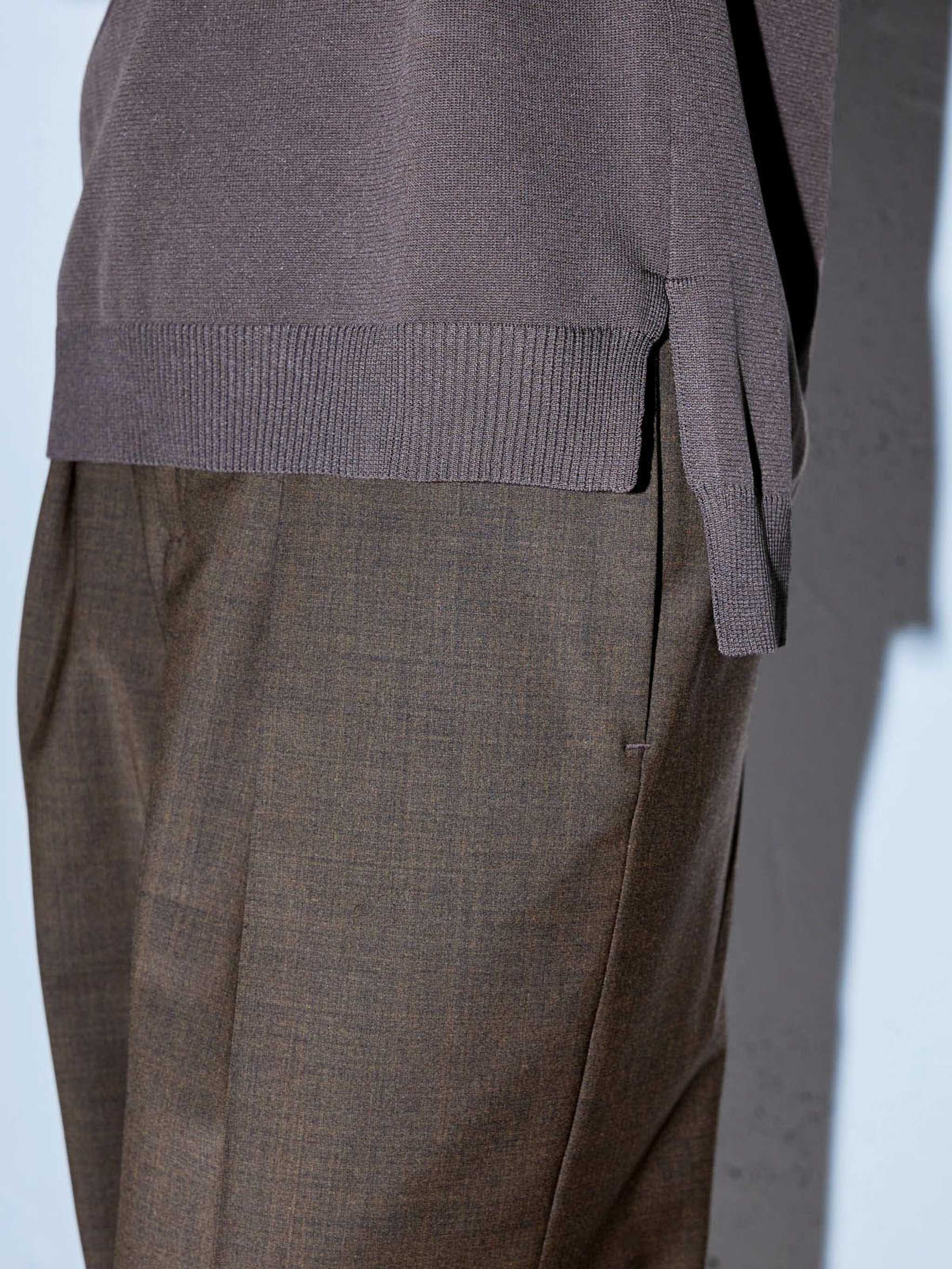 モックネックプルオーバー(4-1042)