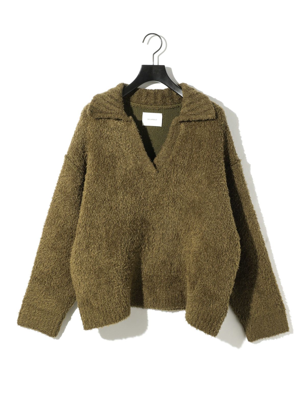 feather yarn skirtipper pullover