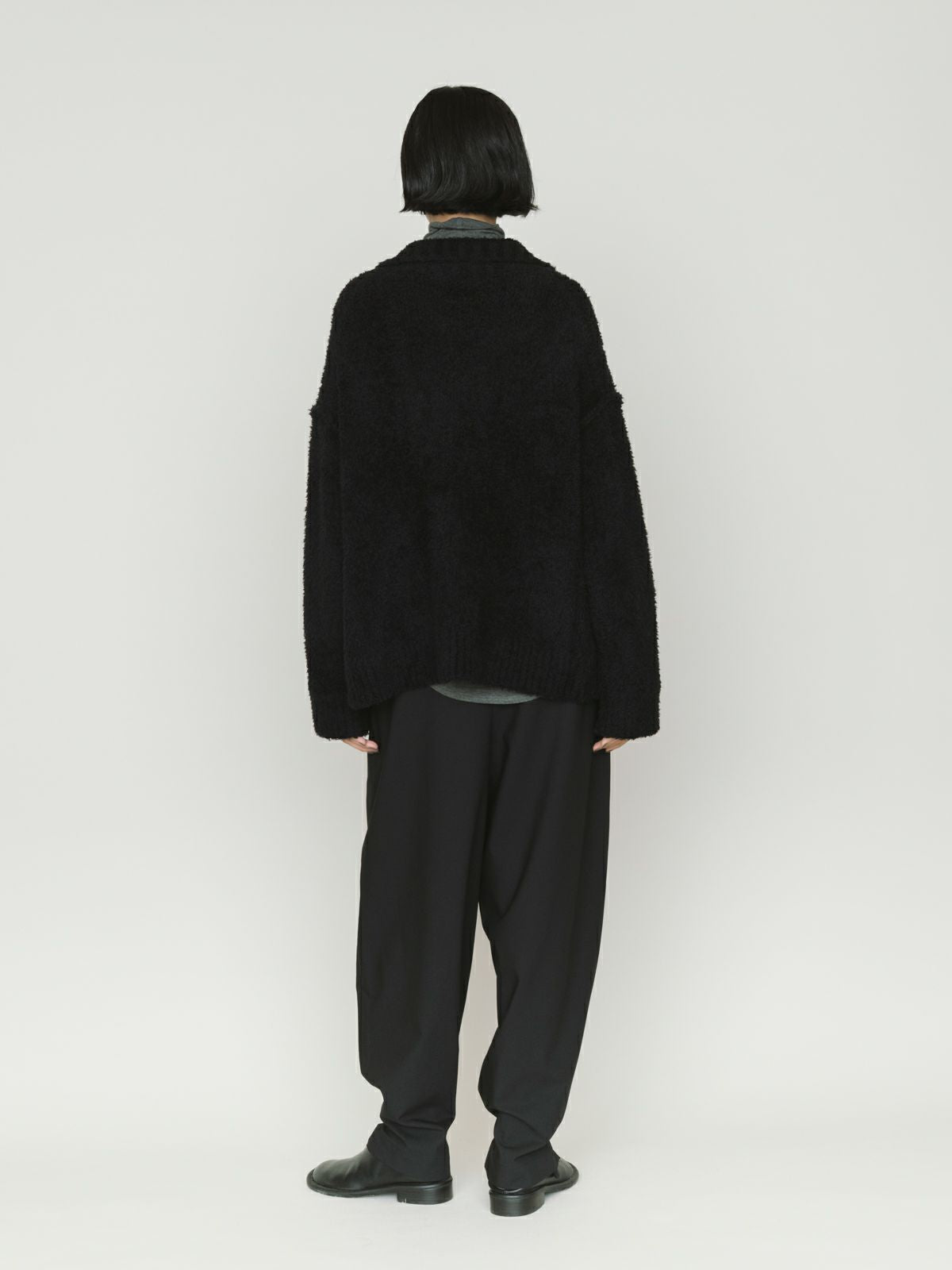 feather yarn skirtipper pullover