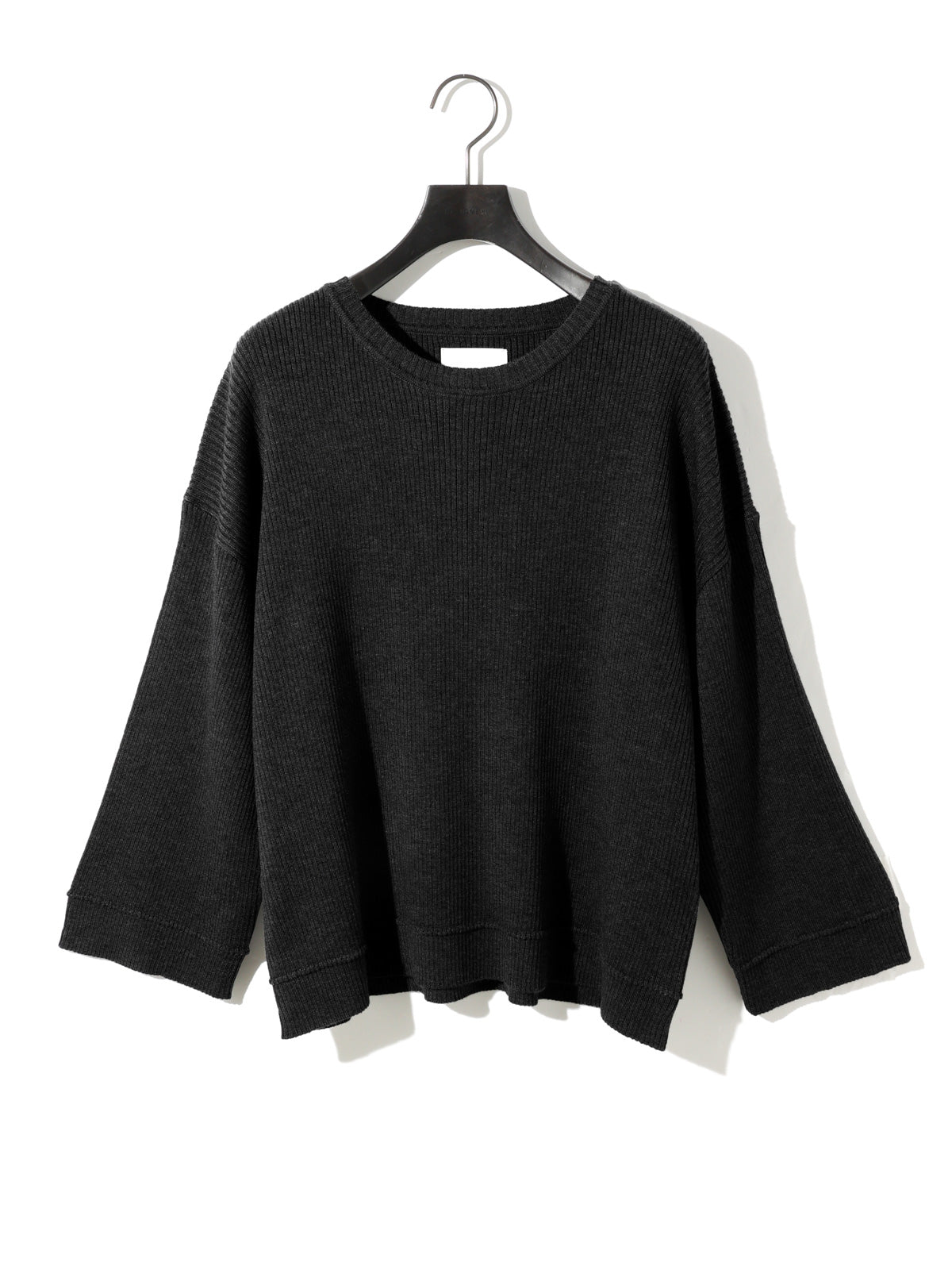 rib pintucked pullover