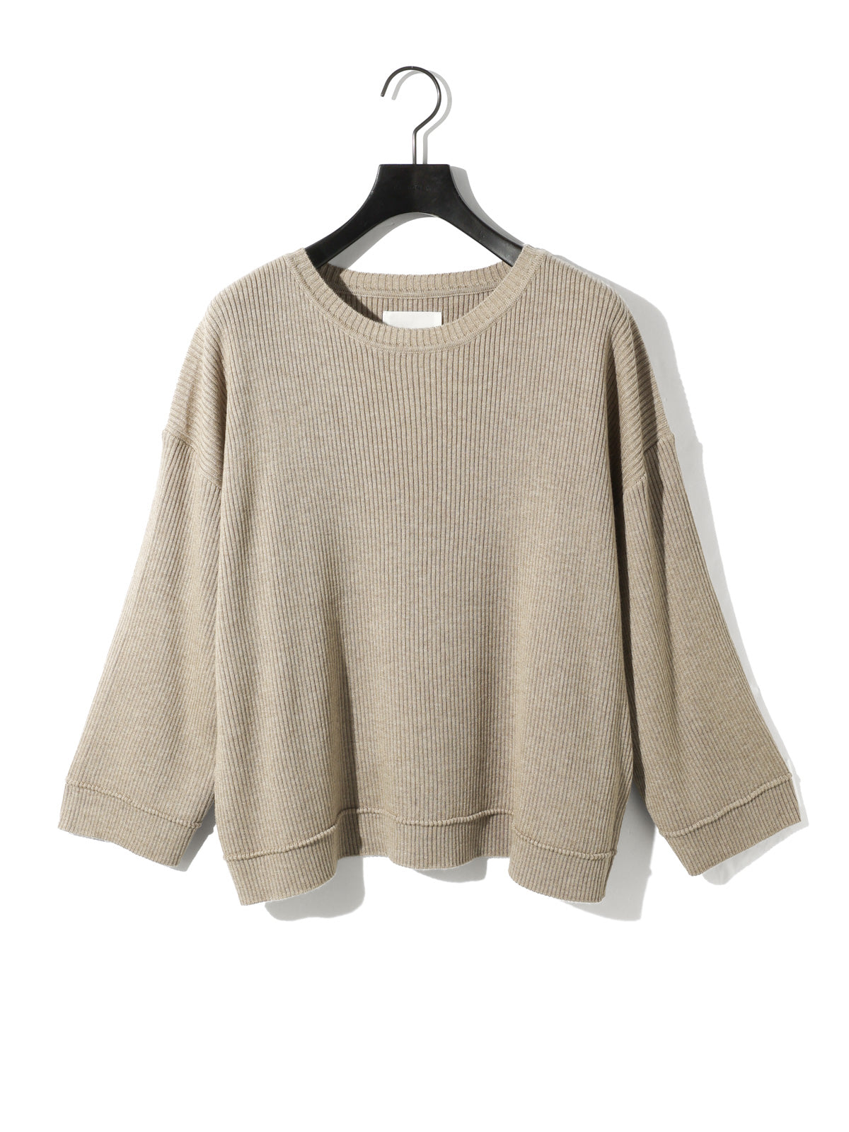 rib pintucked pullover