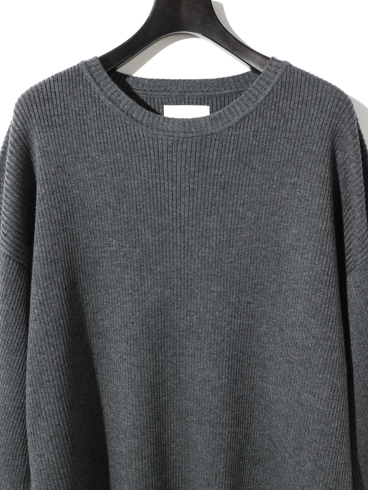 rib pintucked pullover