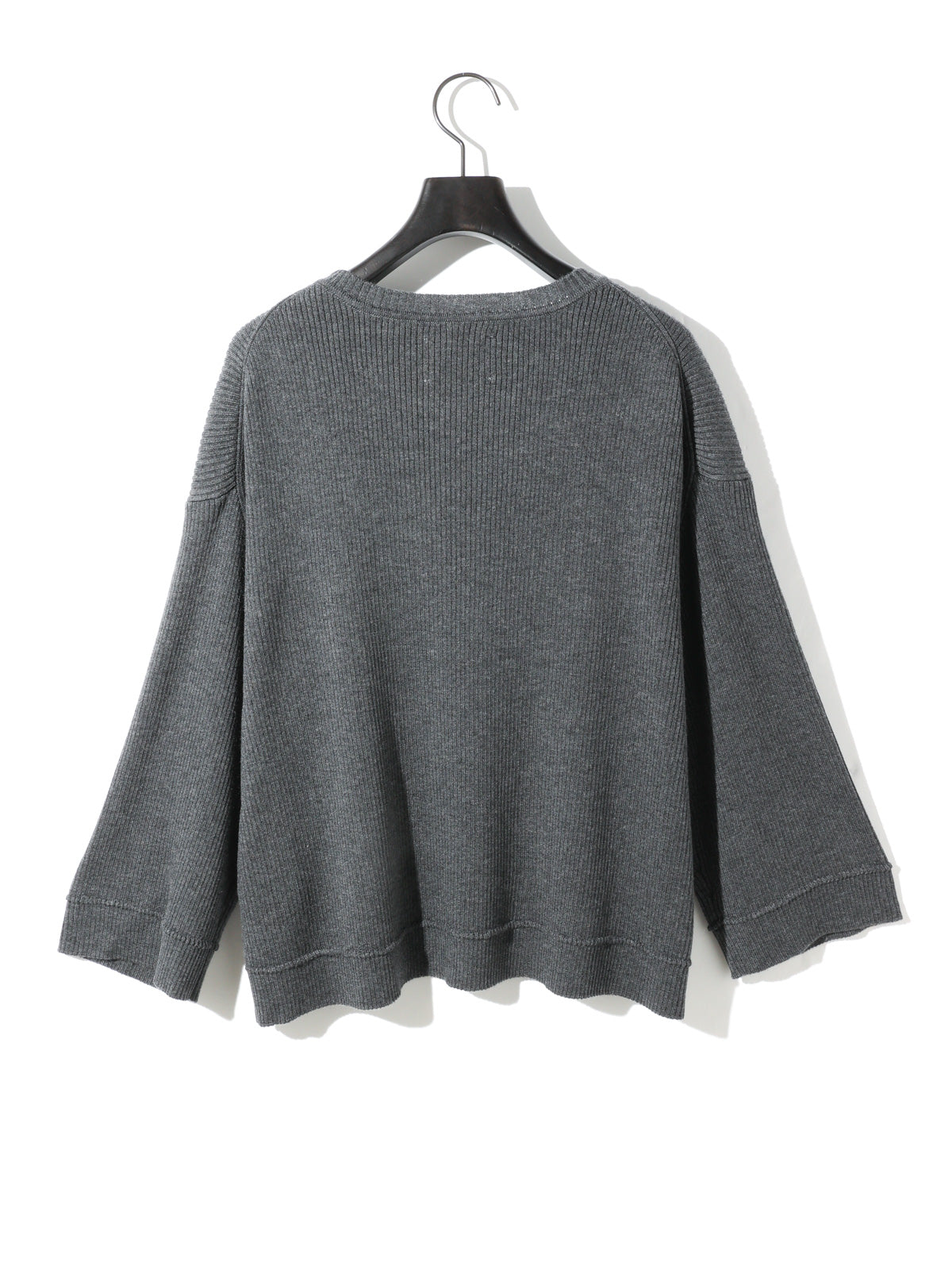 rib pintucked pullover