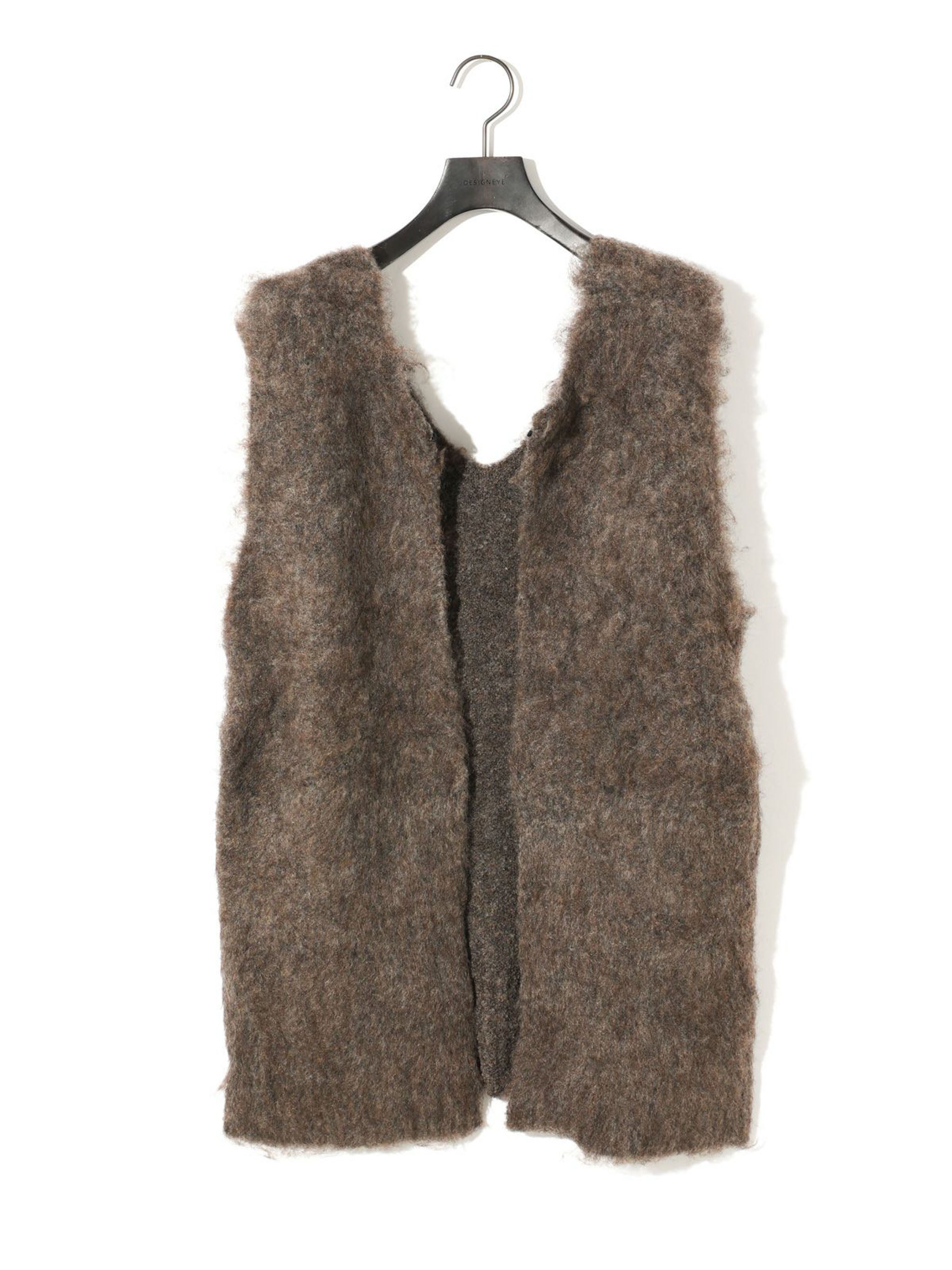 起毛ニットVネックベスト