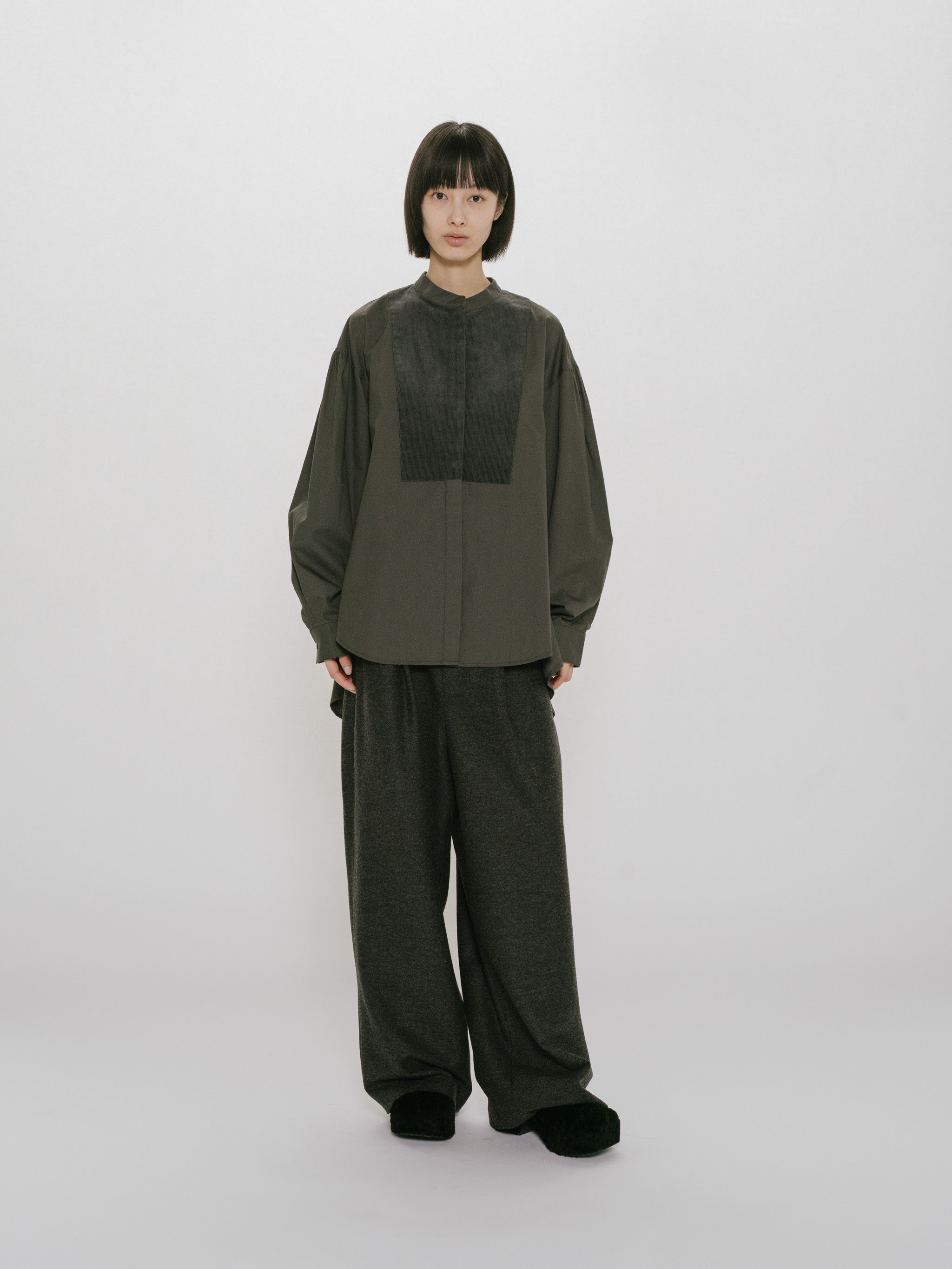 wide shirt with corduroy