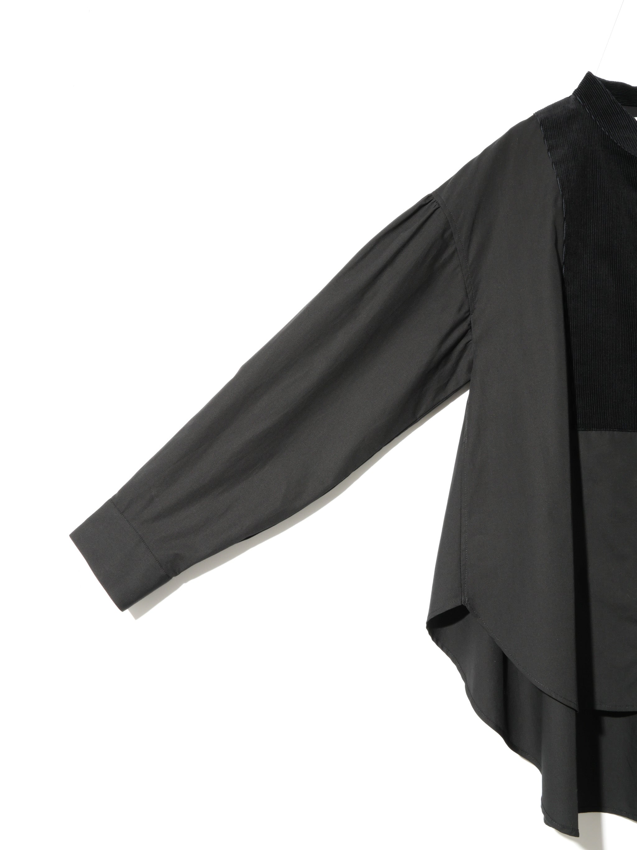 wide shirt with corduroy