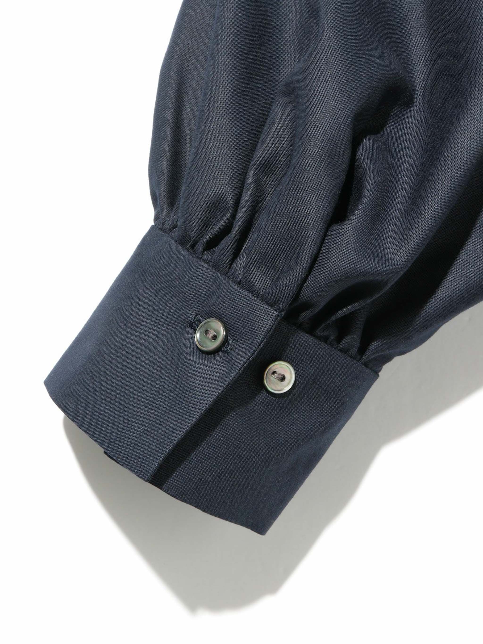 ハイネックギャザーブラウス