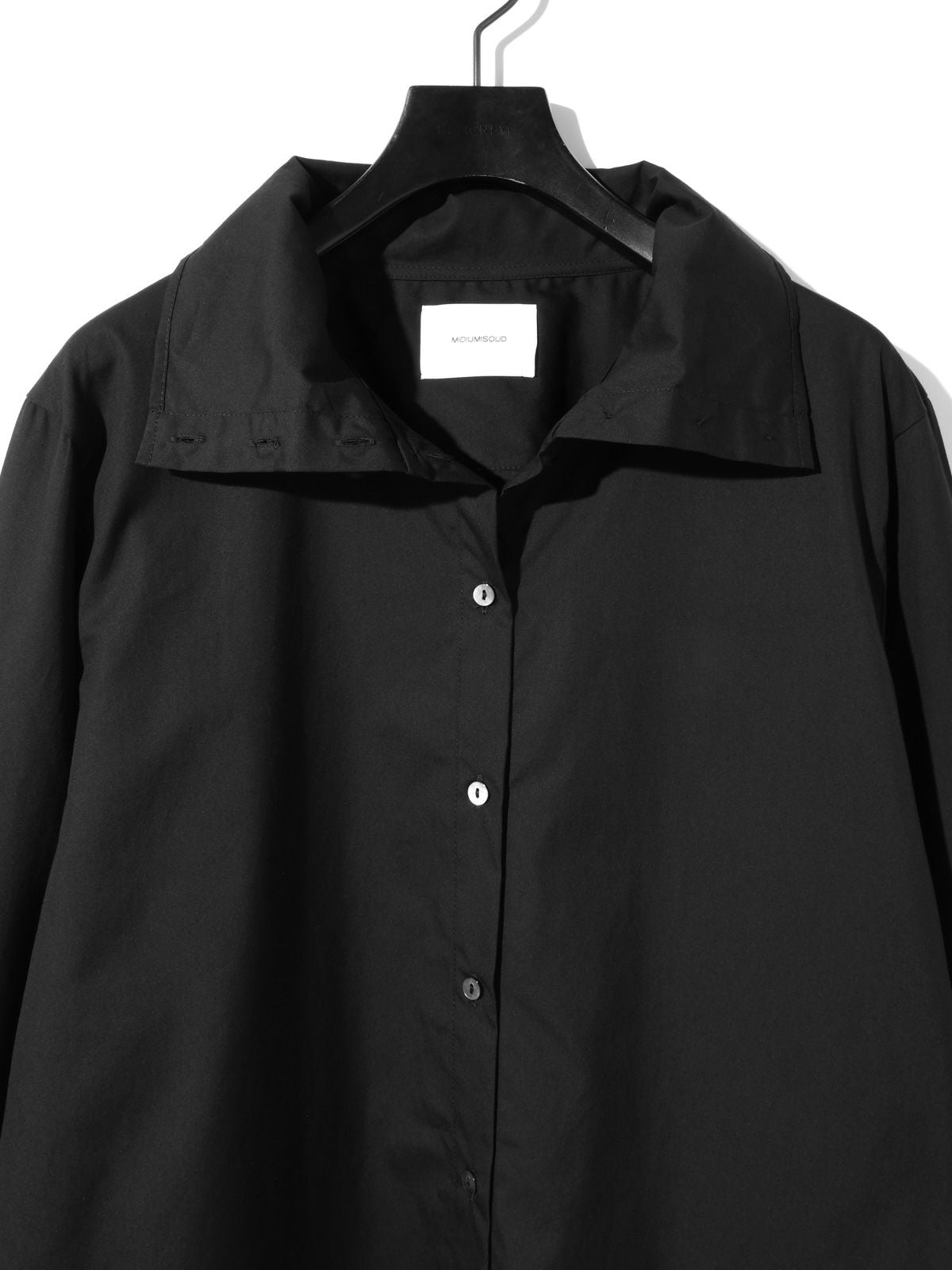 drape hi-neck shirt