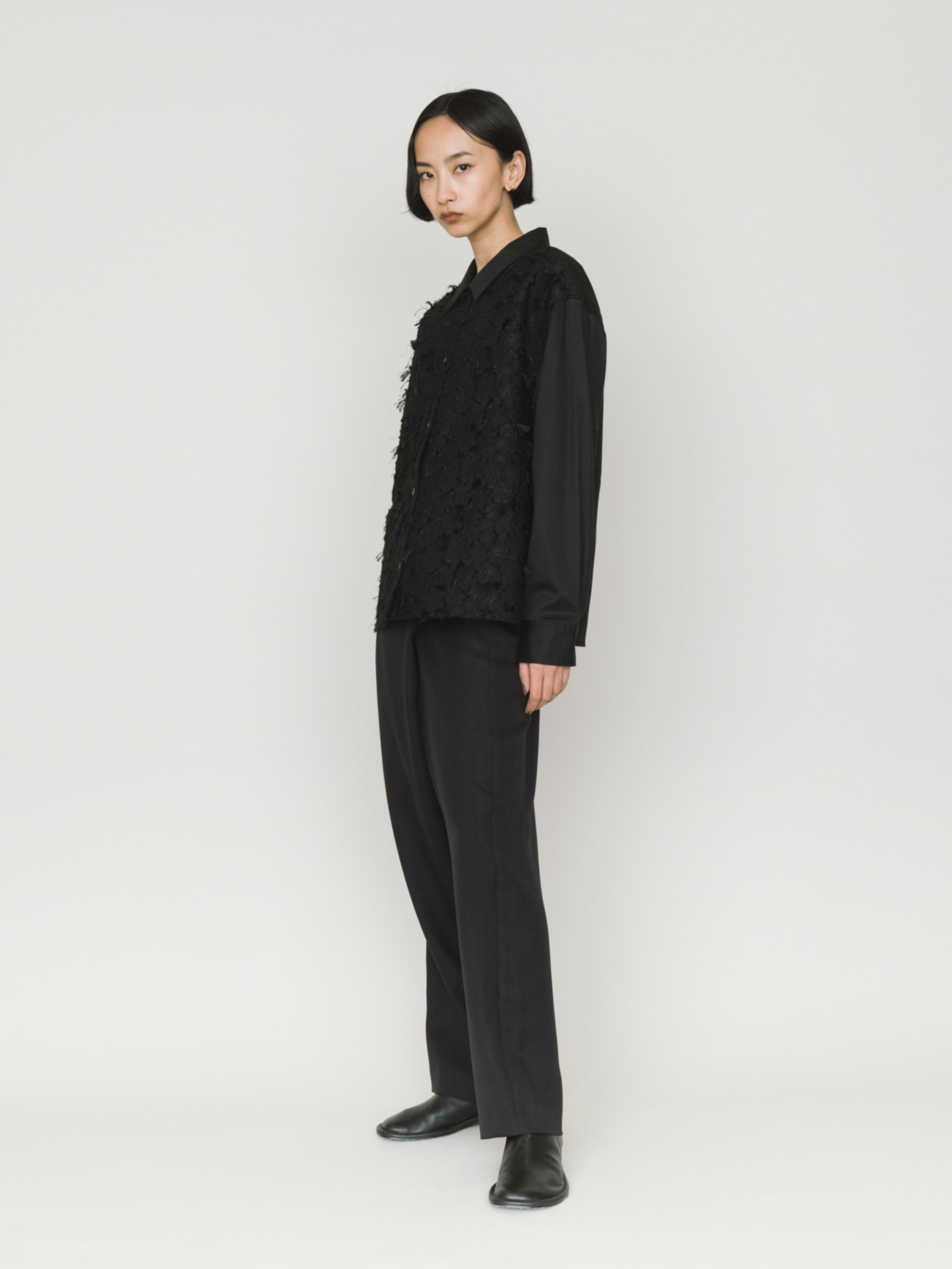 front jacquard shirt