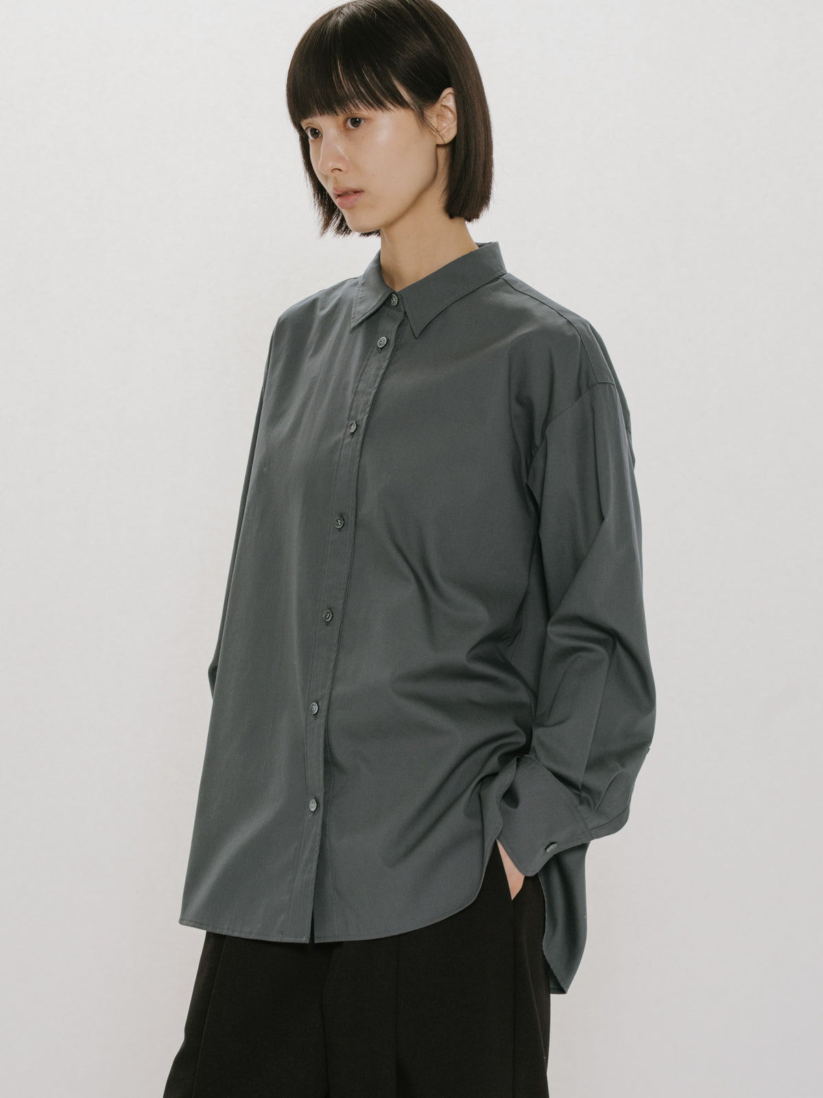 basic backgathered shirt