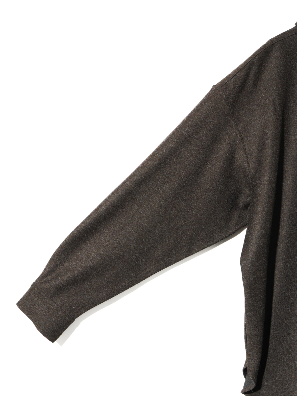 wool blend wide shirt