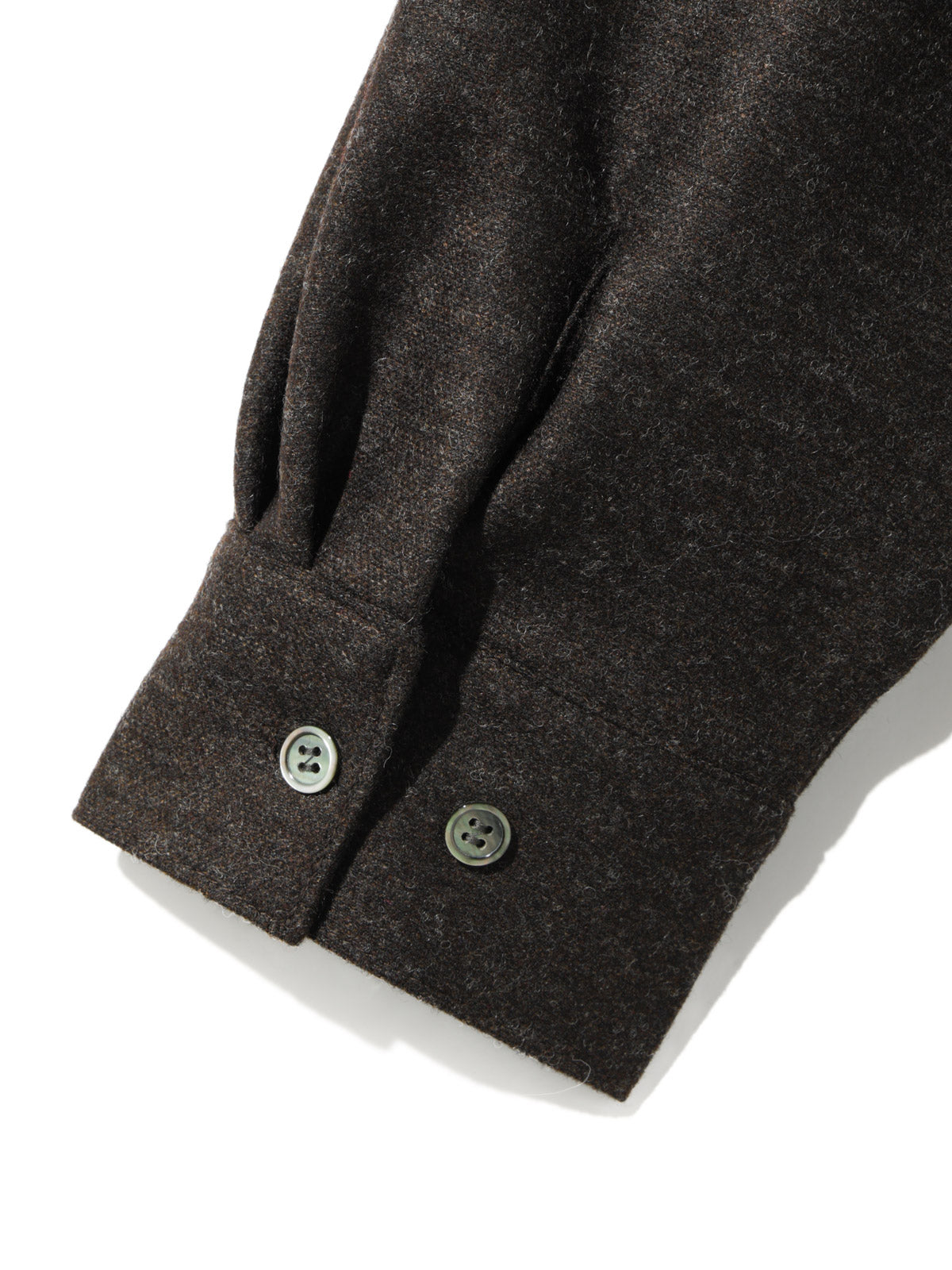 wool blend wide shirt