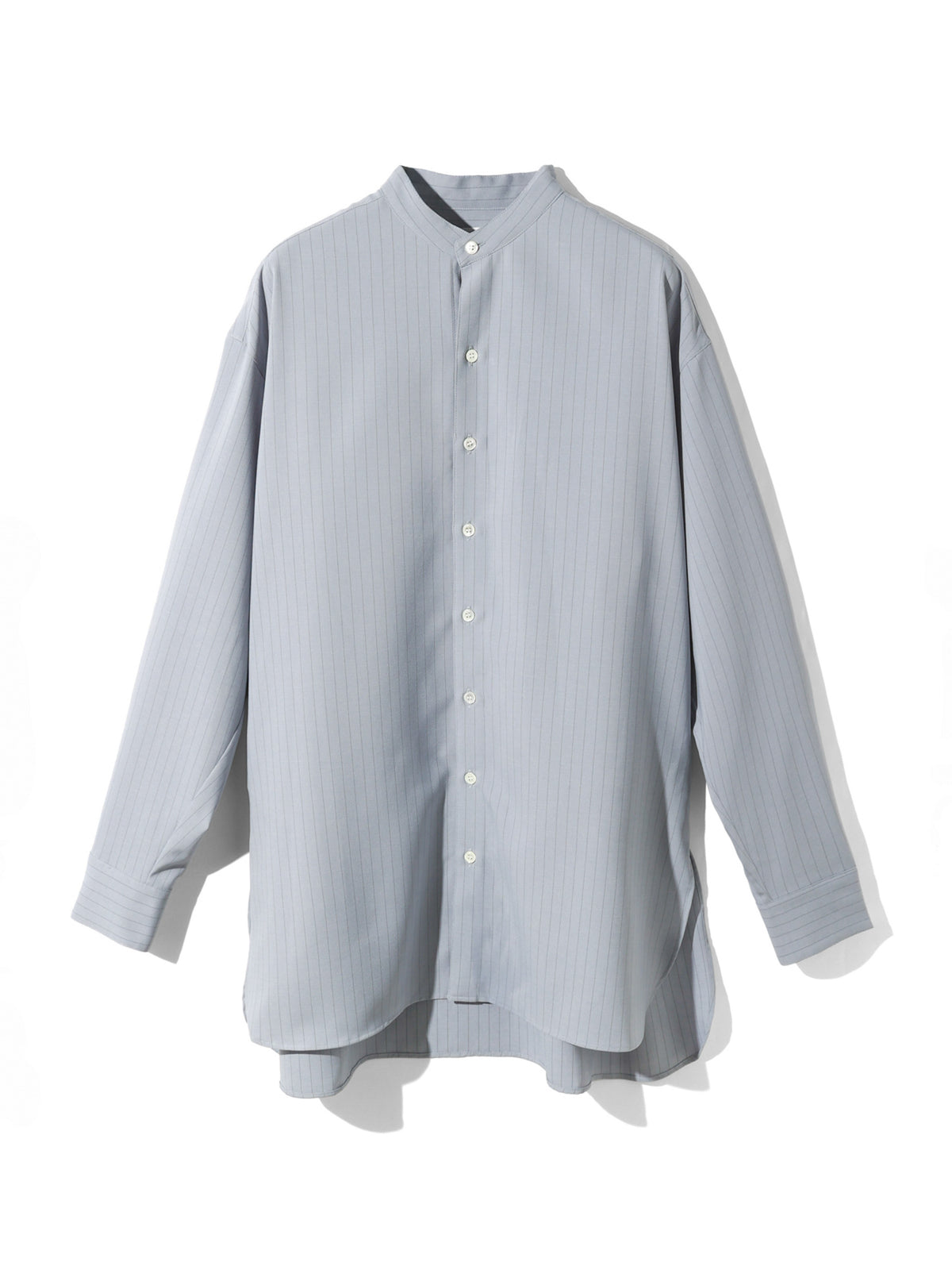 band collar long shirt 3-1076