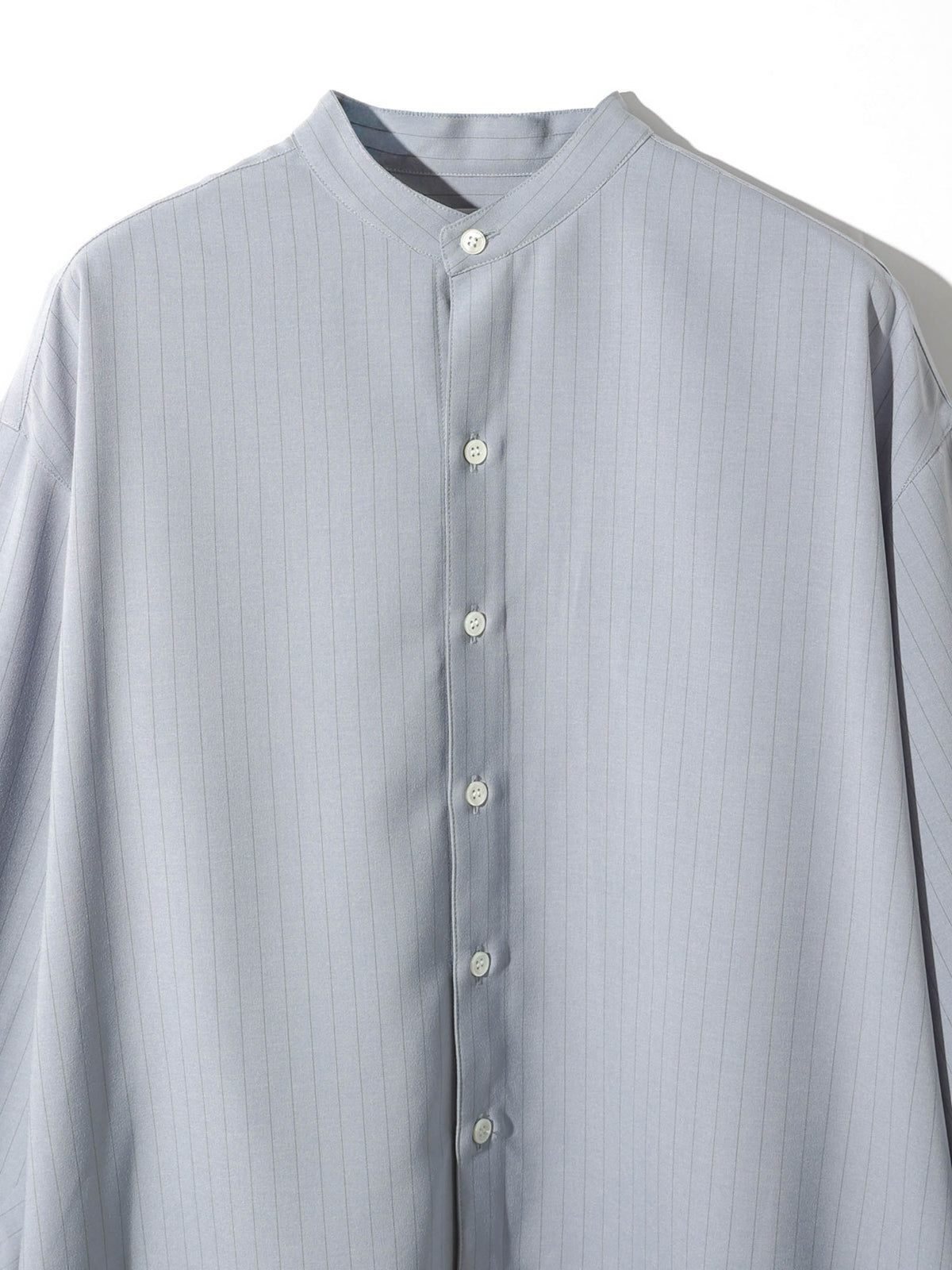 band collar long shirt 3-1076