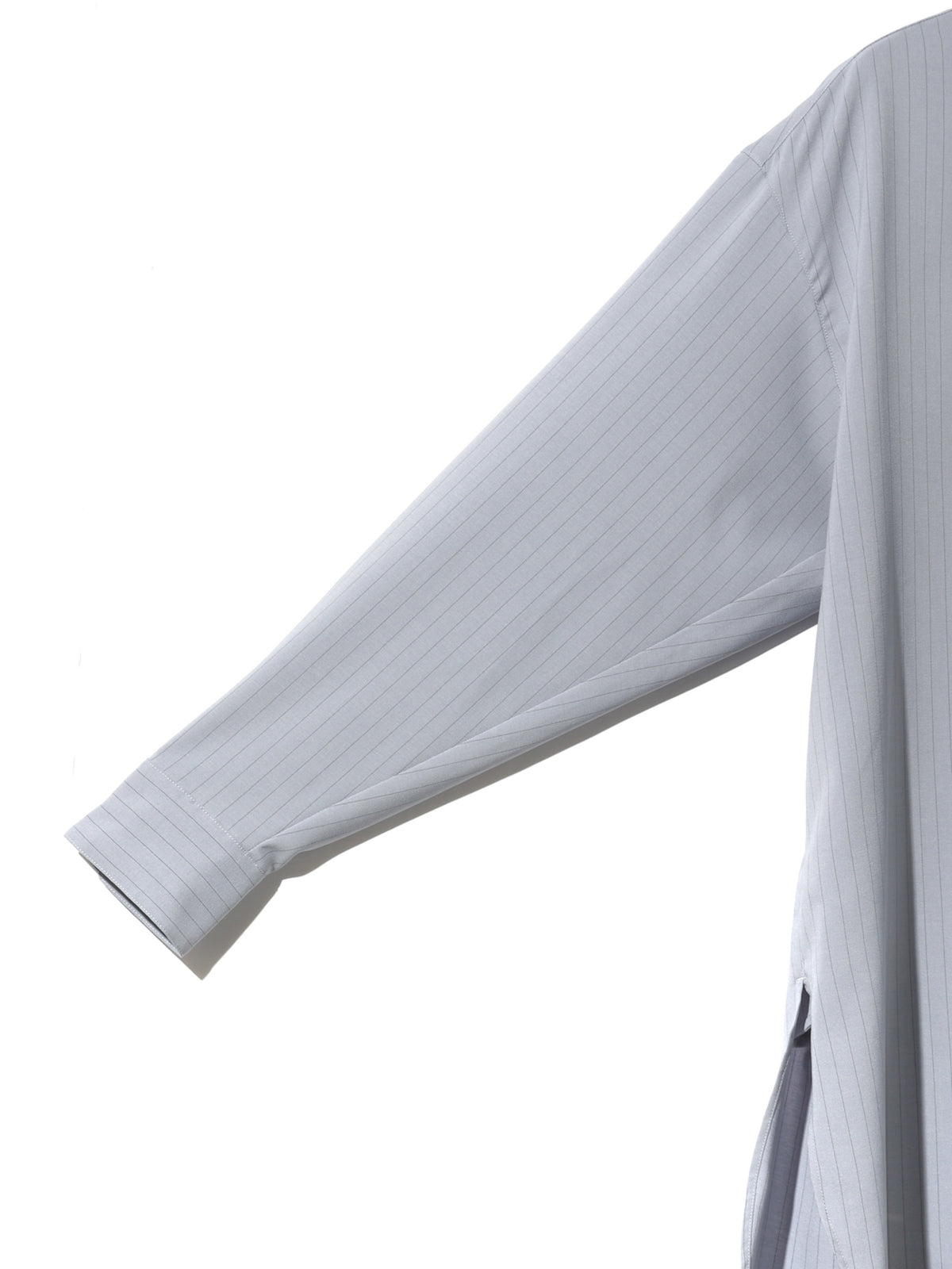 band collar long shirt 3-1076