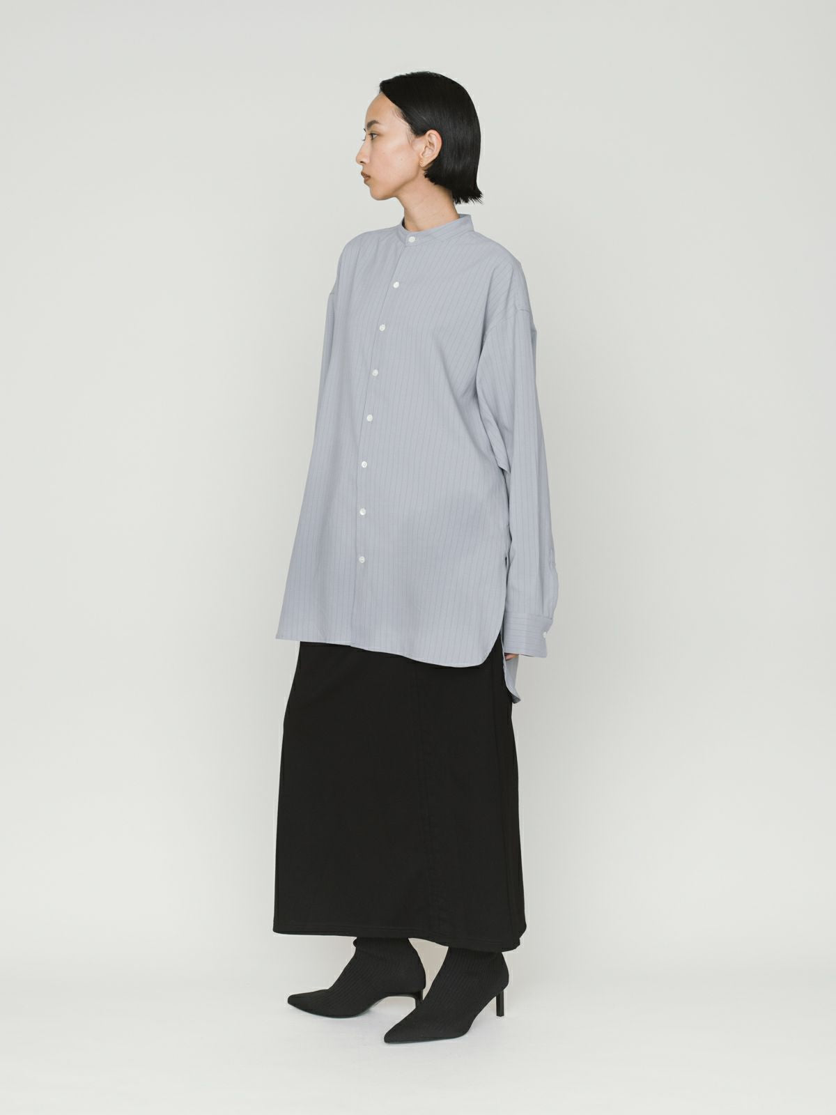 band collar long shit