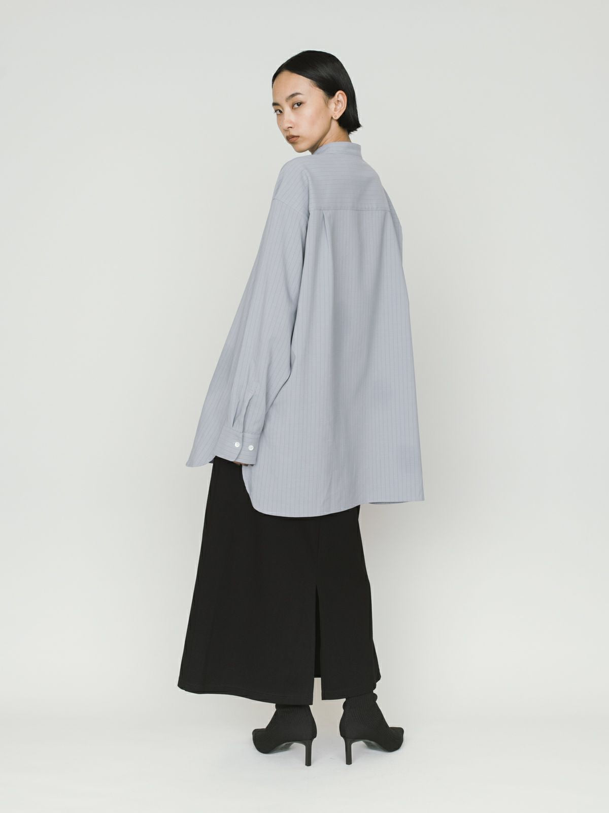 band collar long shit