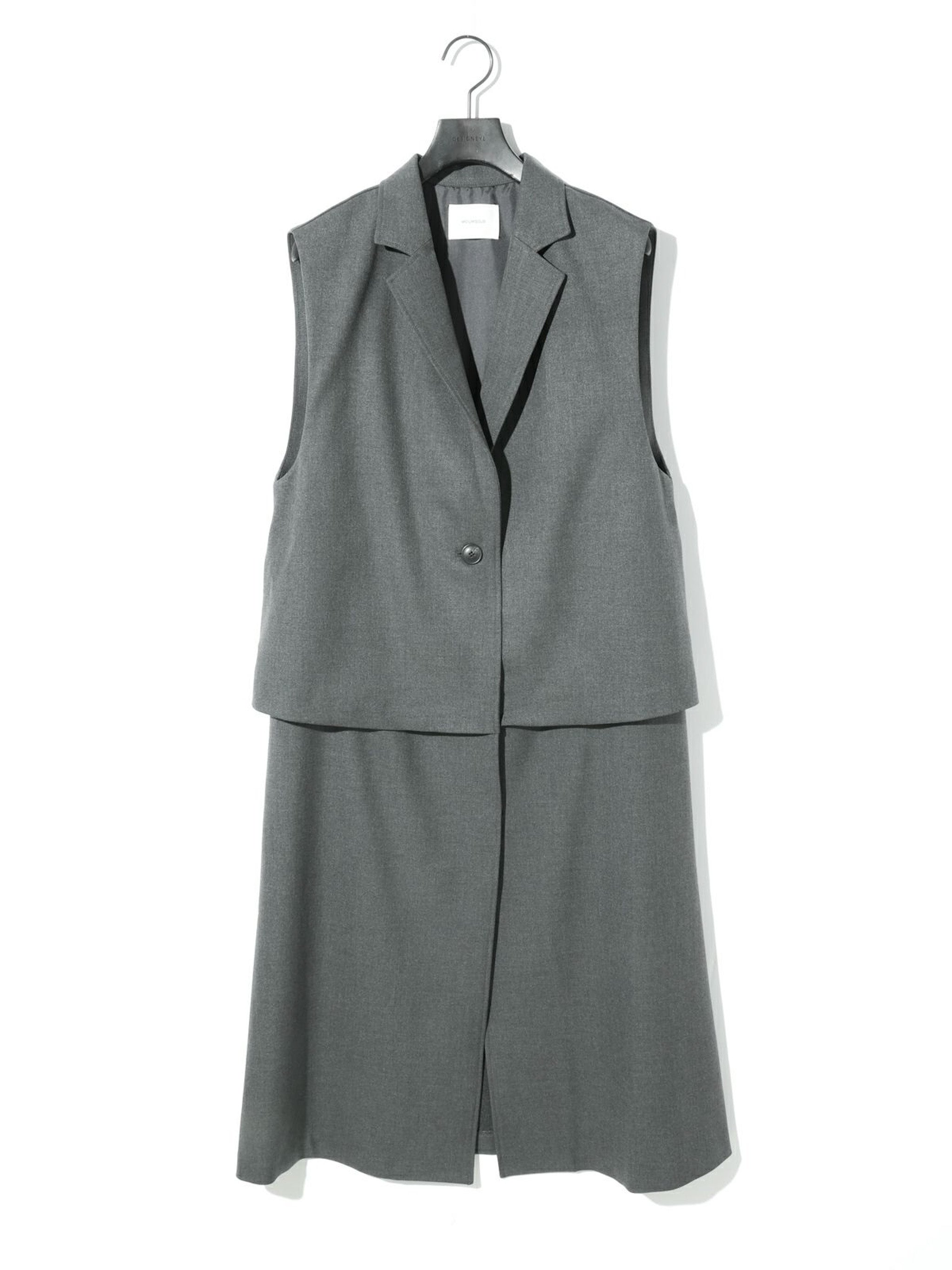 レイヤードロングジレ