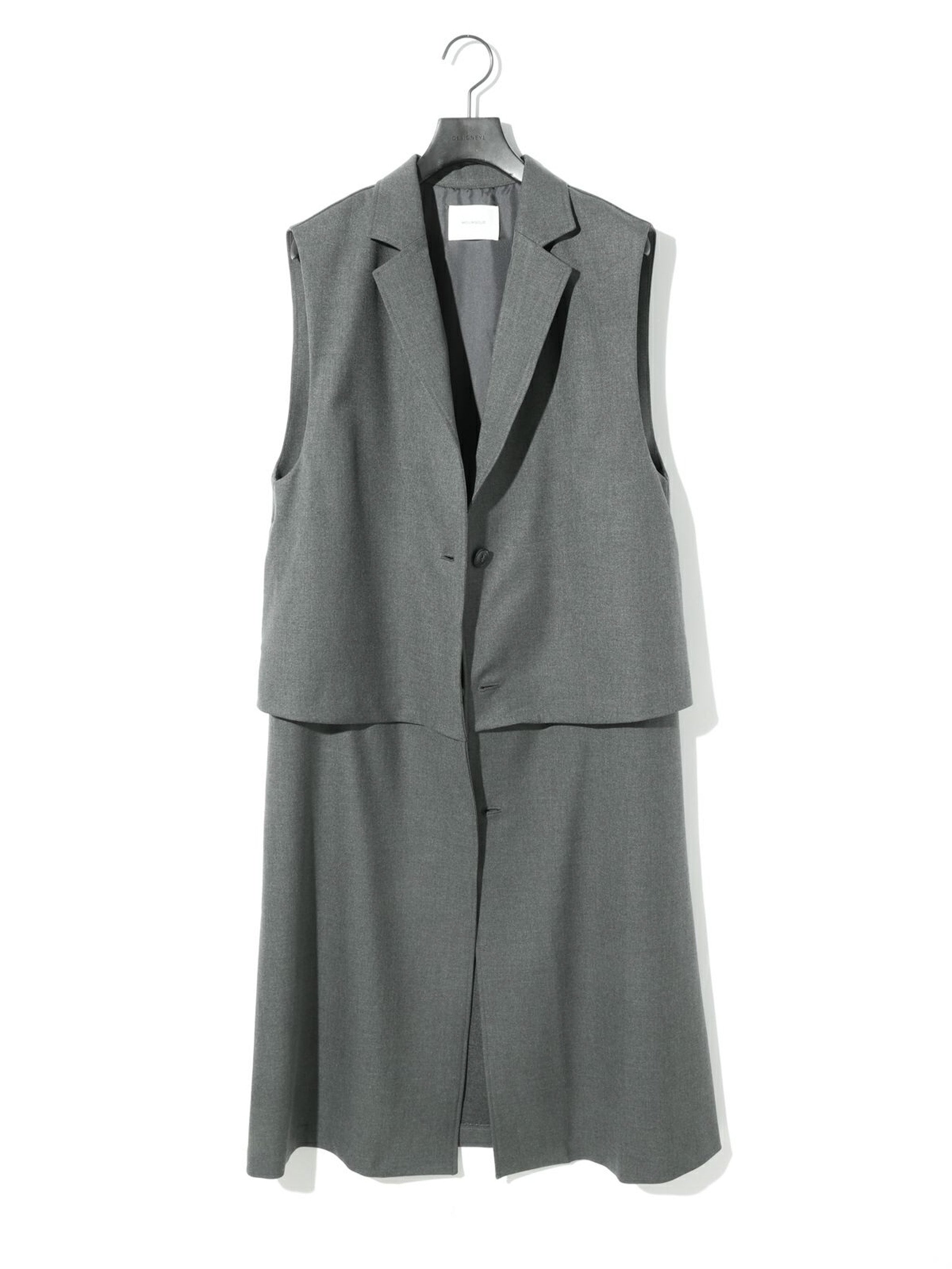 レイヤードロングジレ