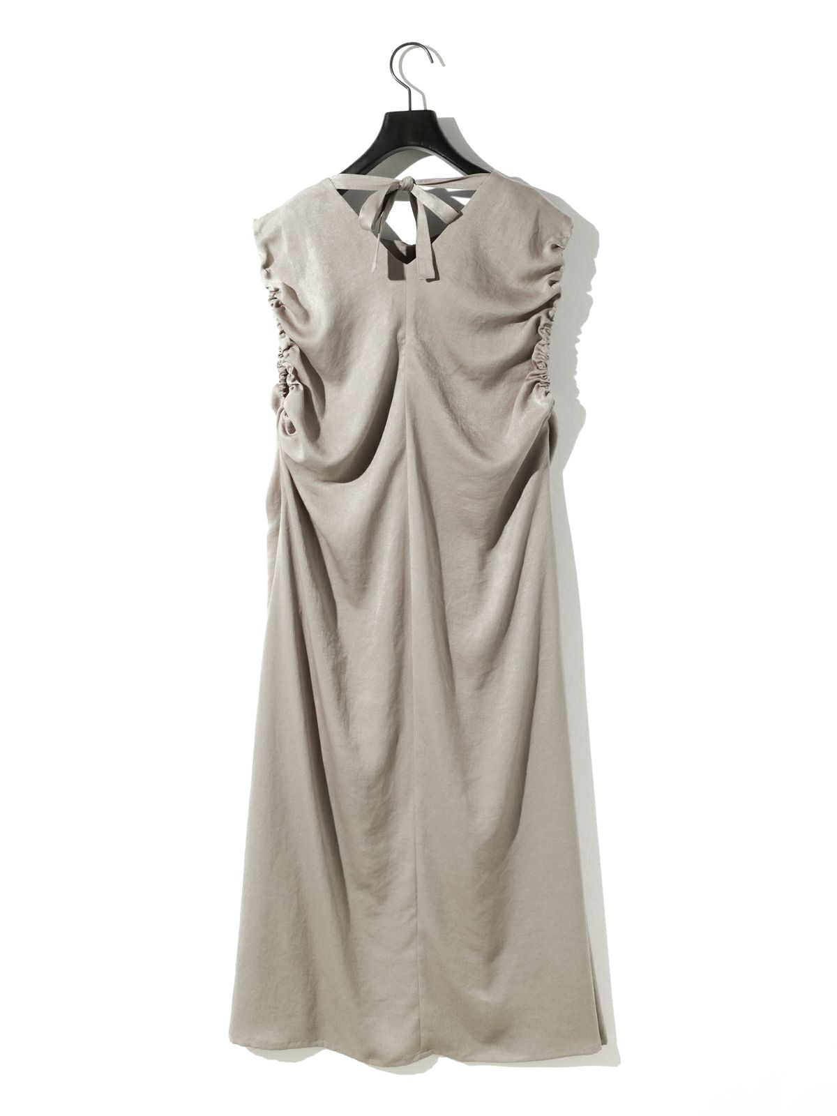 random shirring one-piece