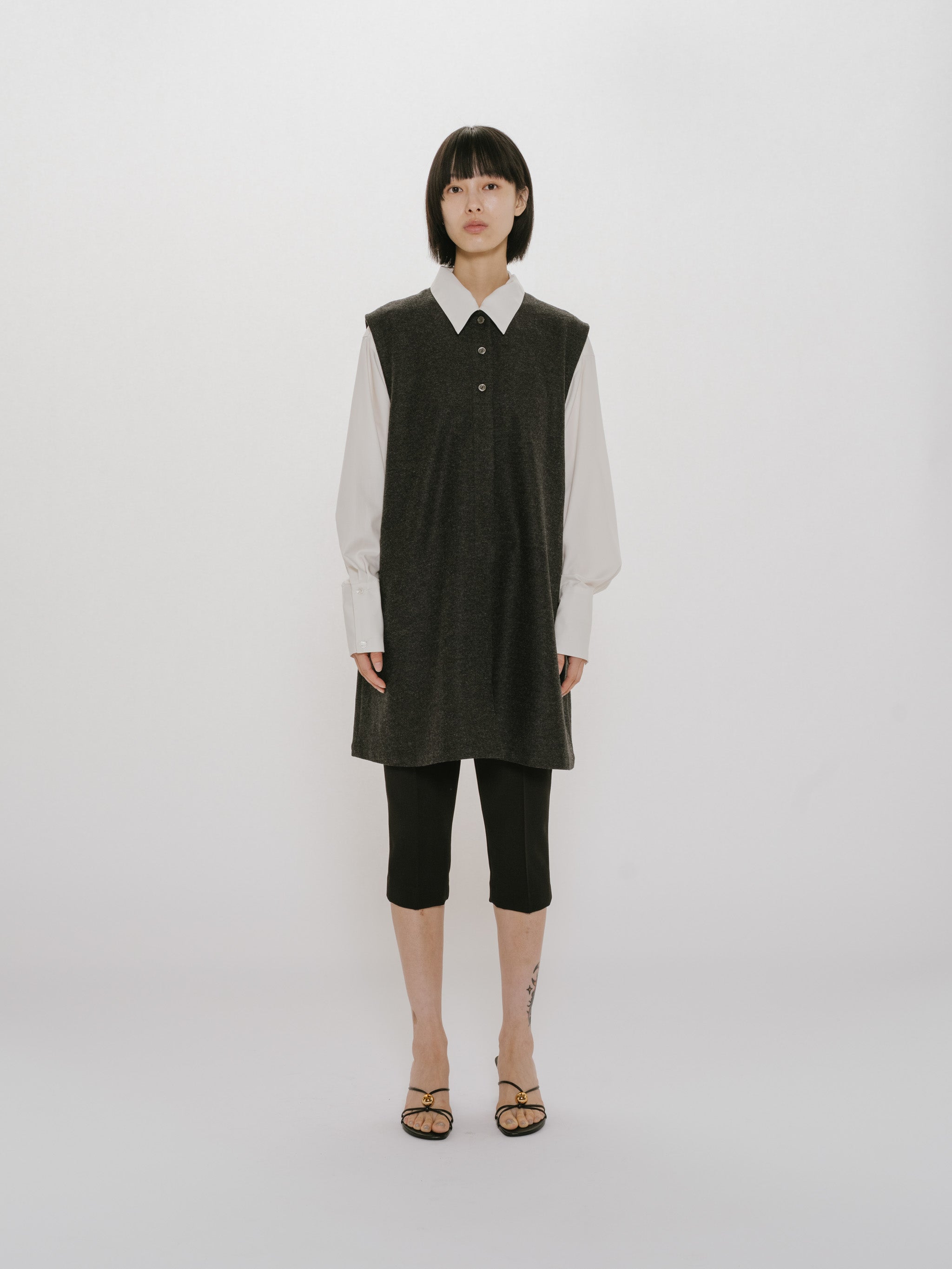 mini gilet one-piece