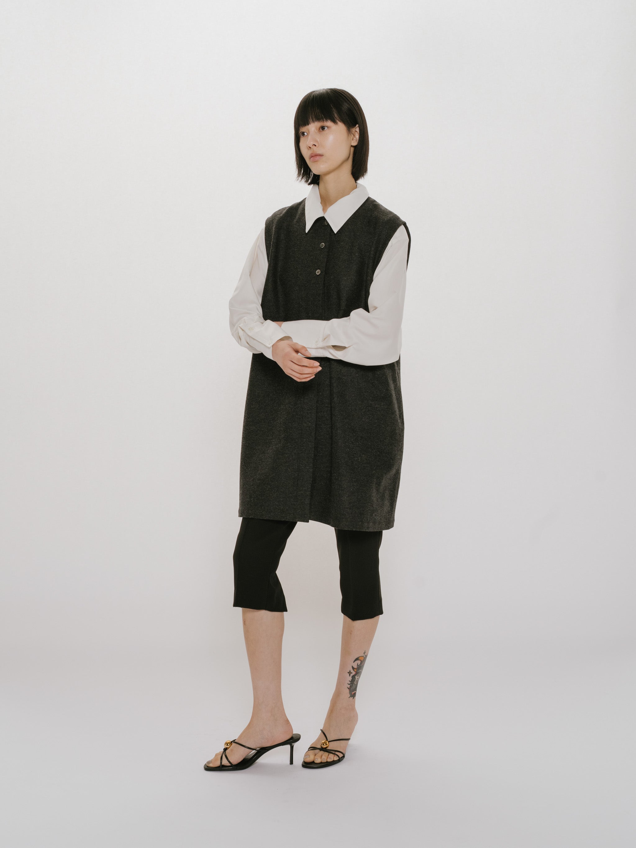 mini gilet one-piece