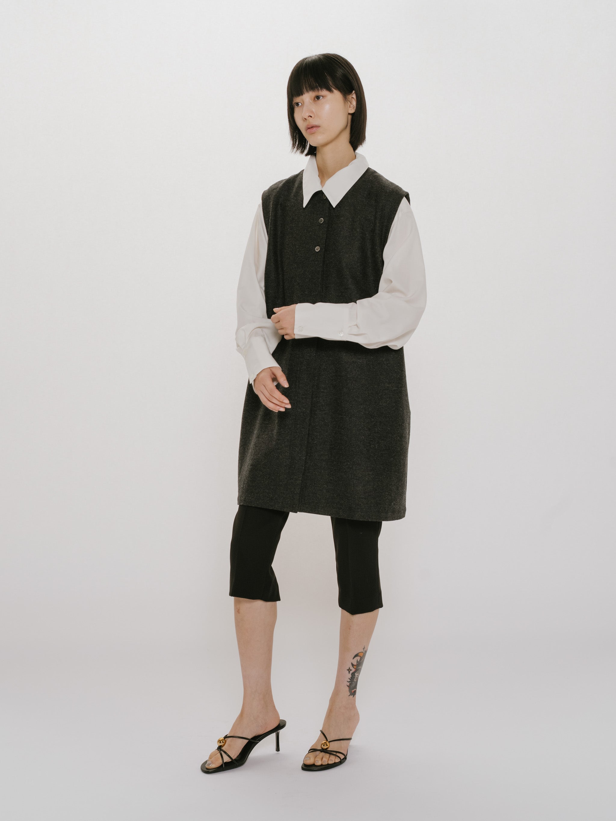 mini gilet one-piece