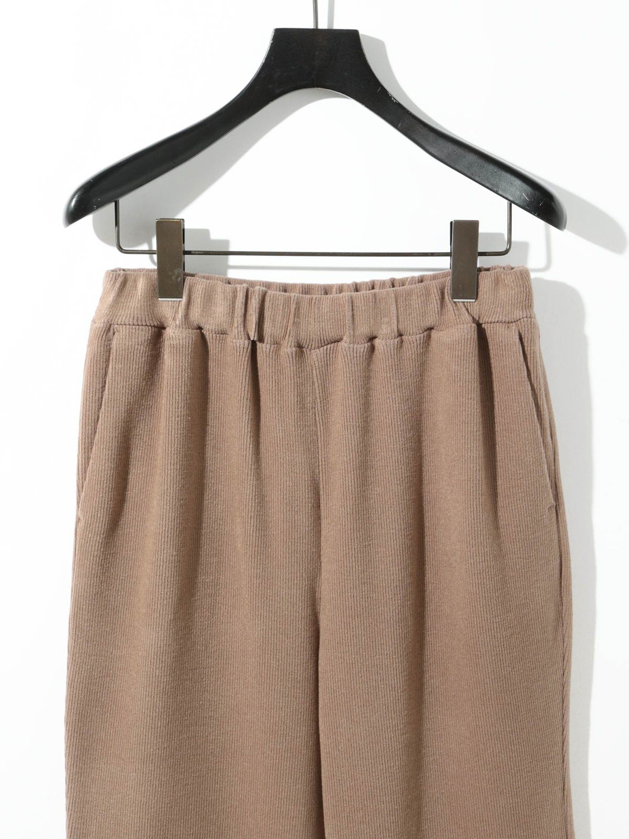 リブフレアパンツ