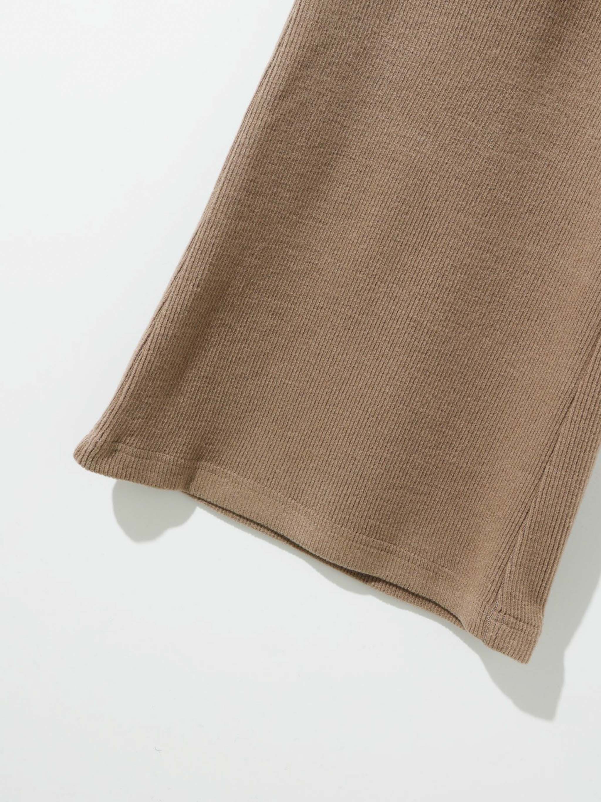 リブフレアパンツ