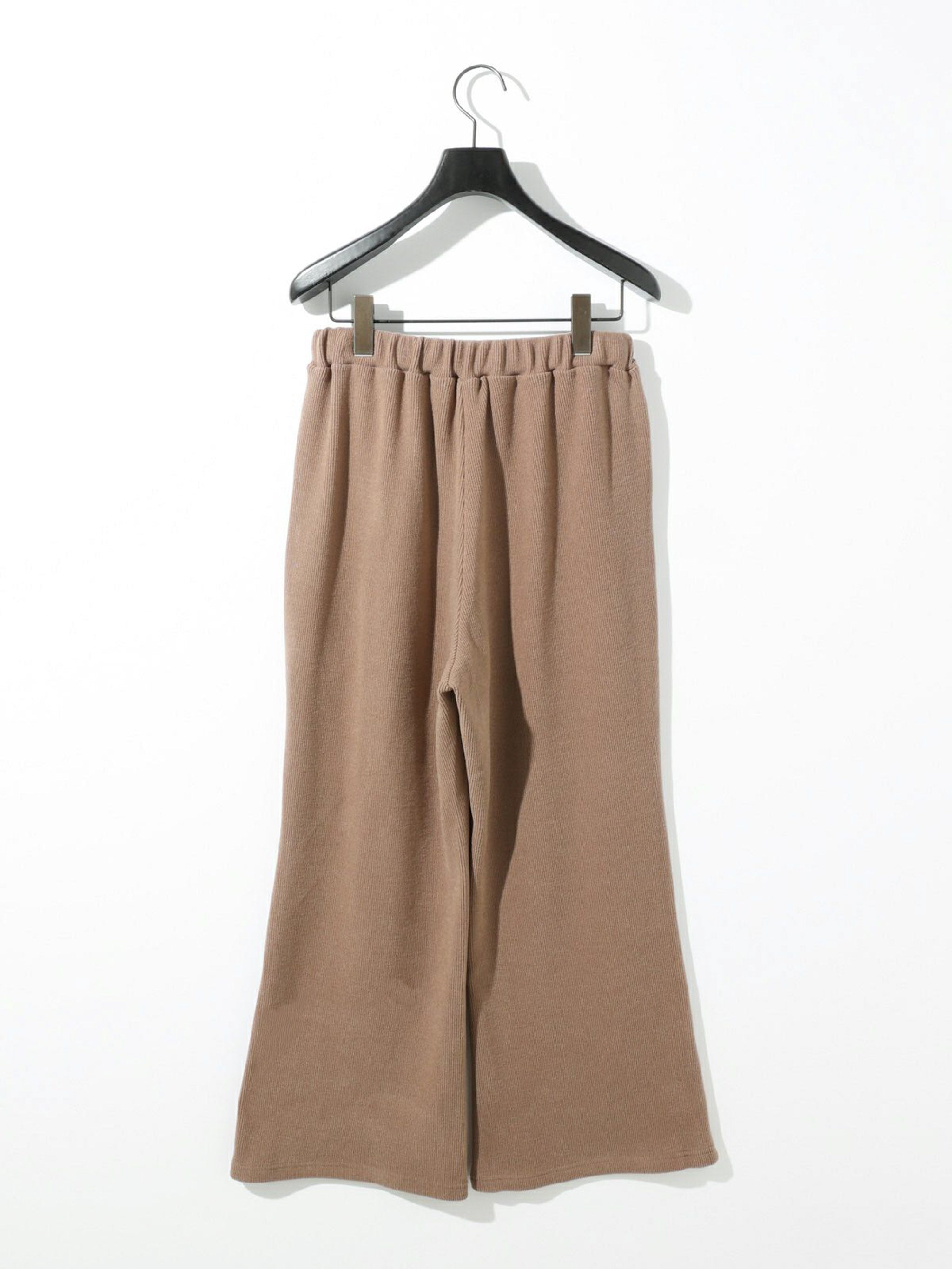 リブフレアパンツ