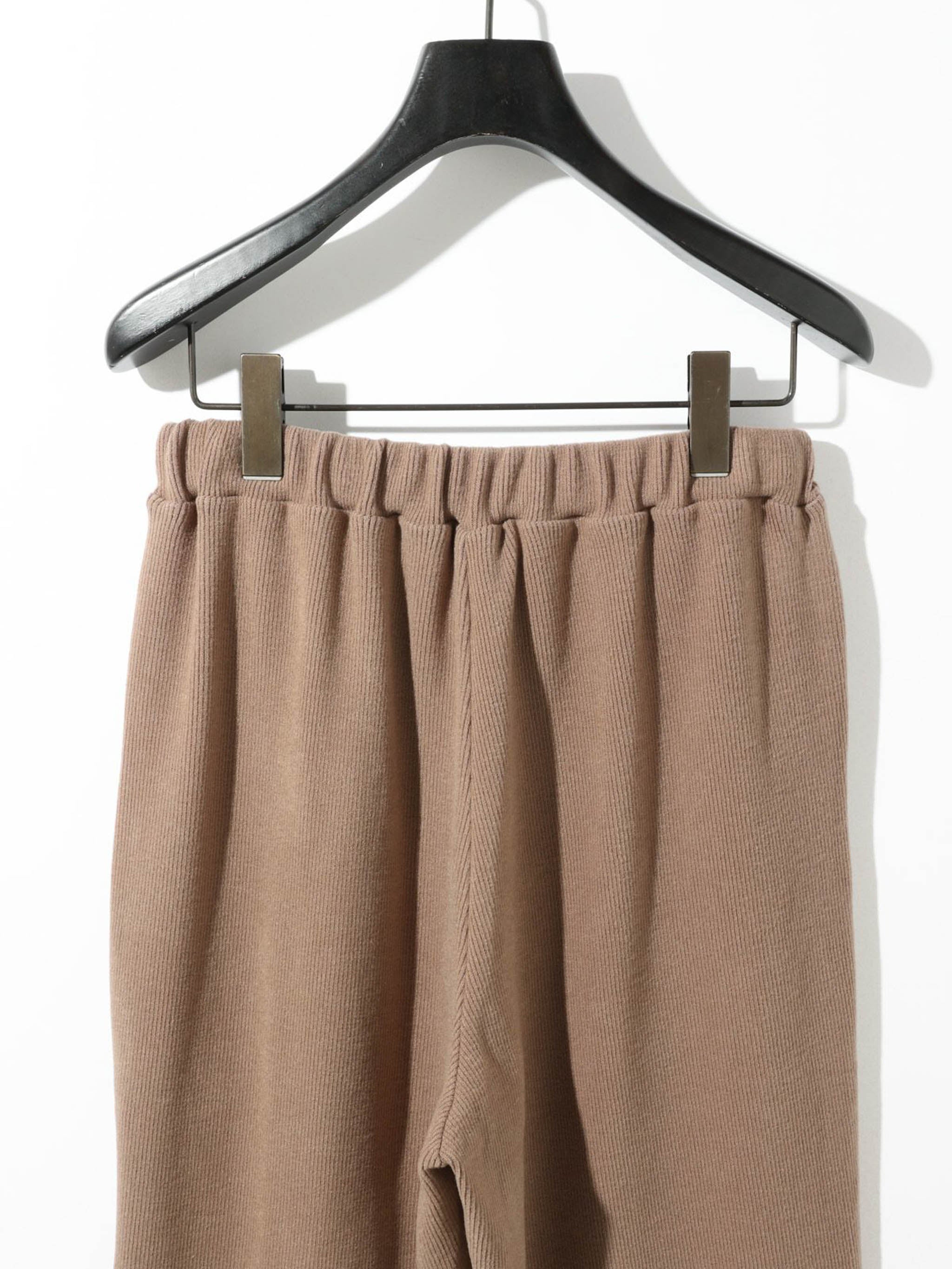 リブフレアパンツ