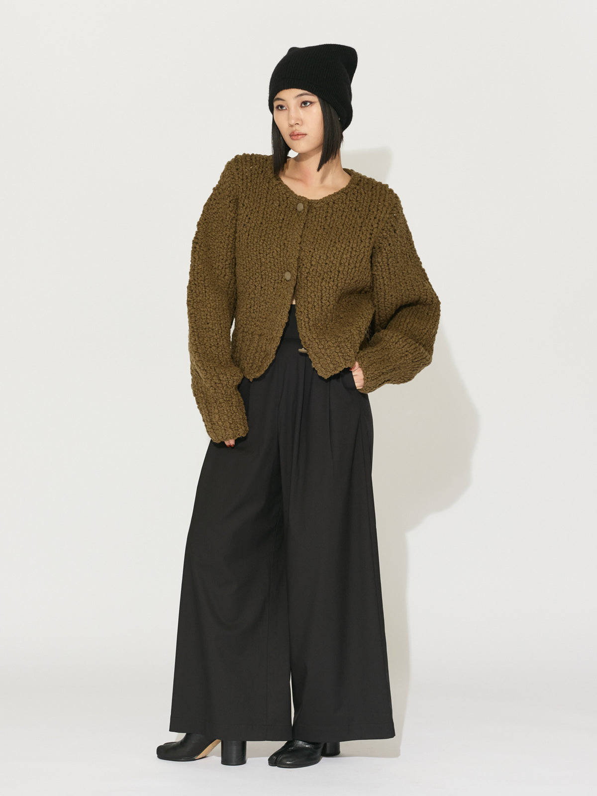 high waist wide pants