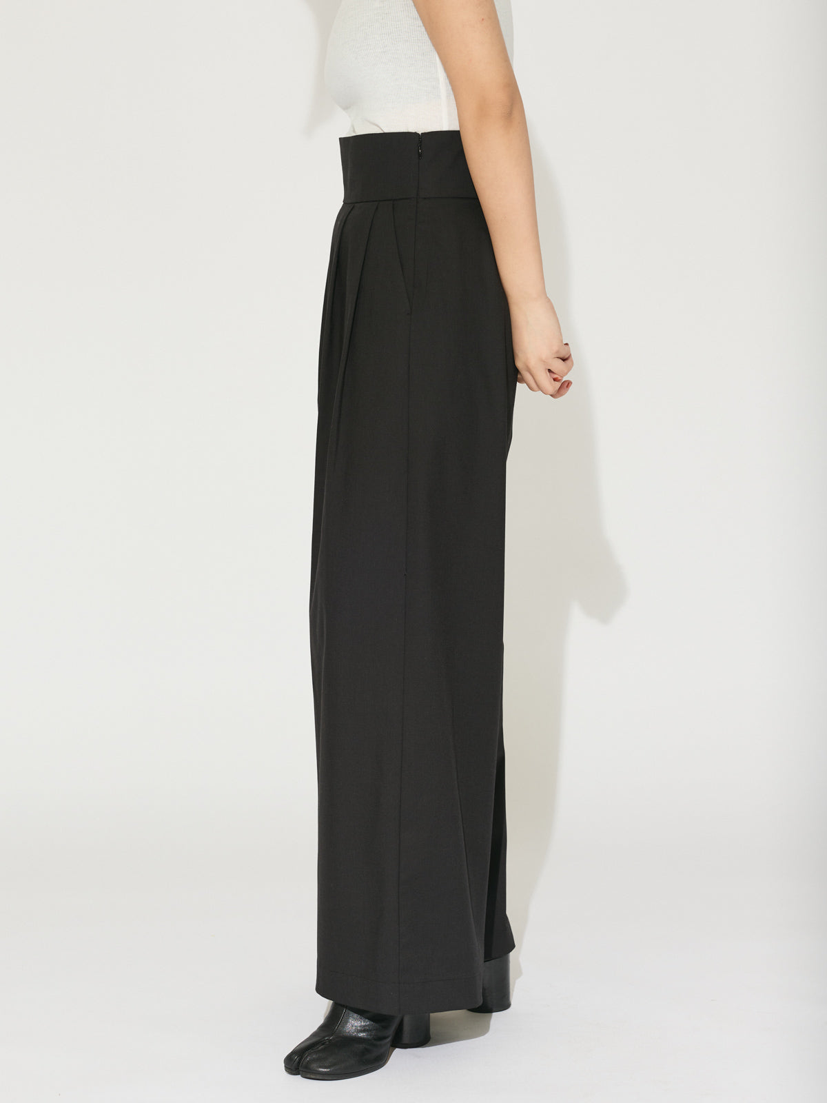 high waist wide pants