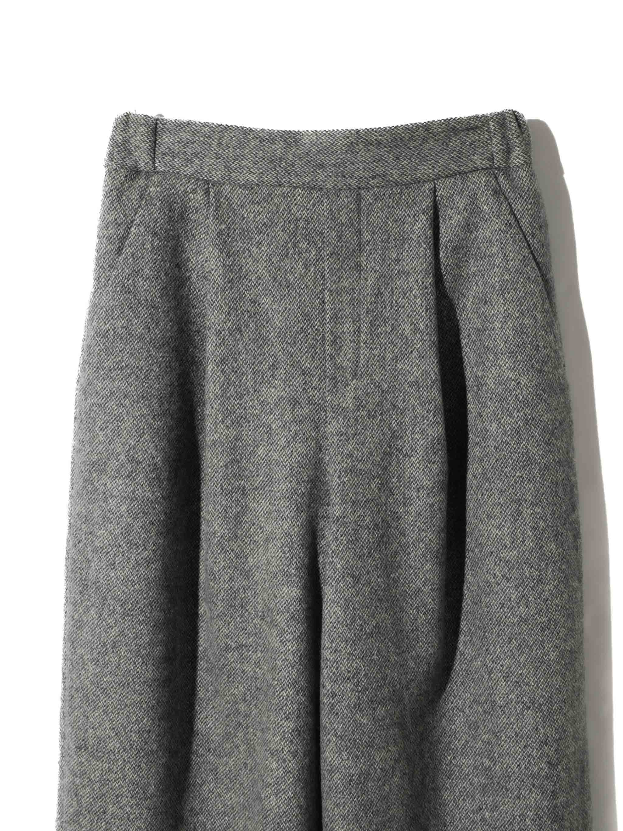 tweed wide easy pants