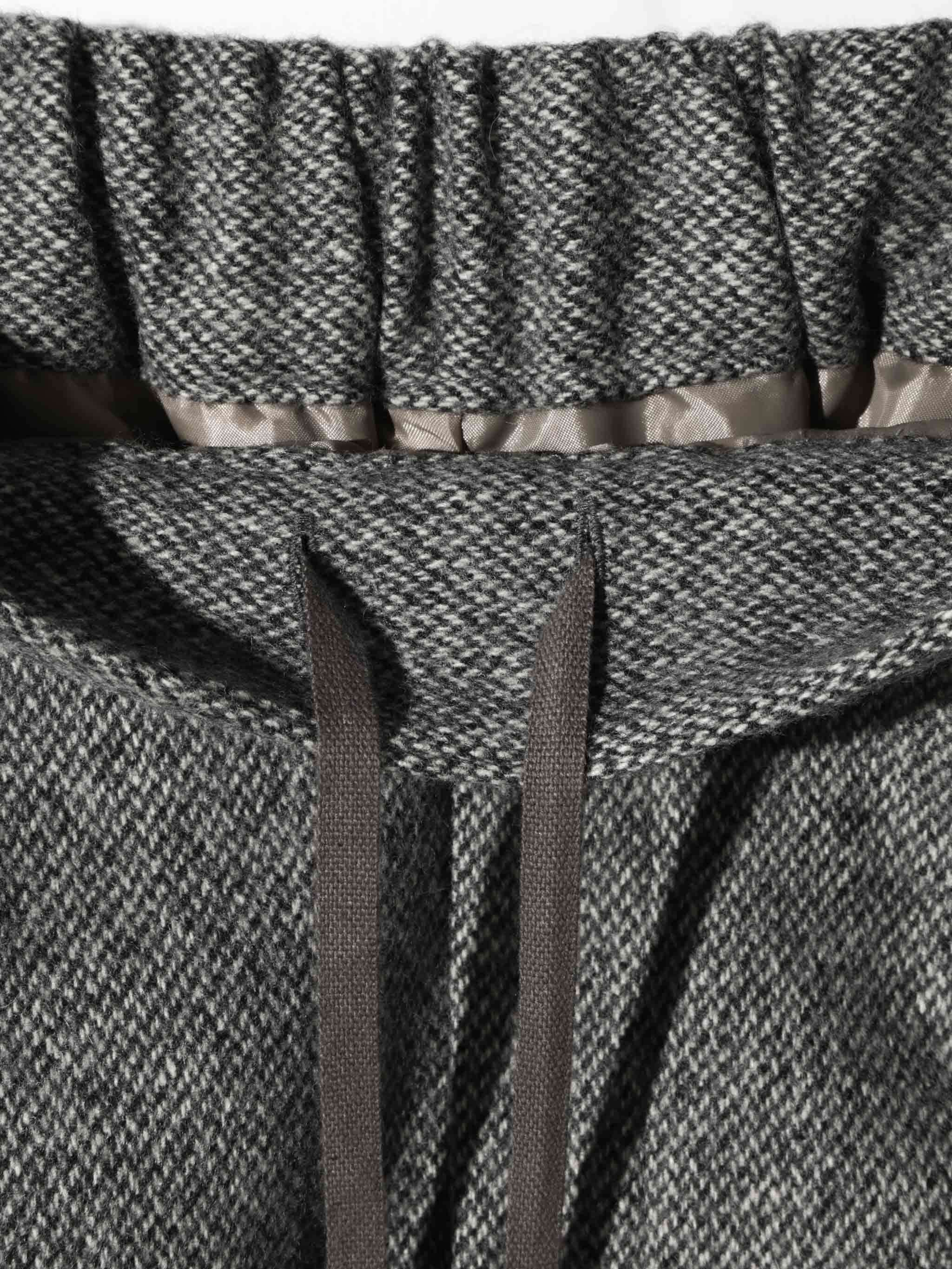 tweed wide easy pants