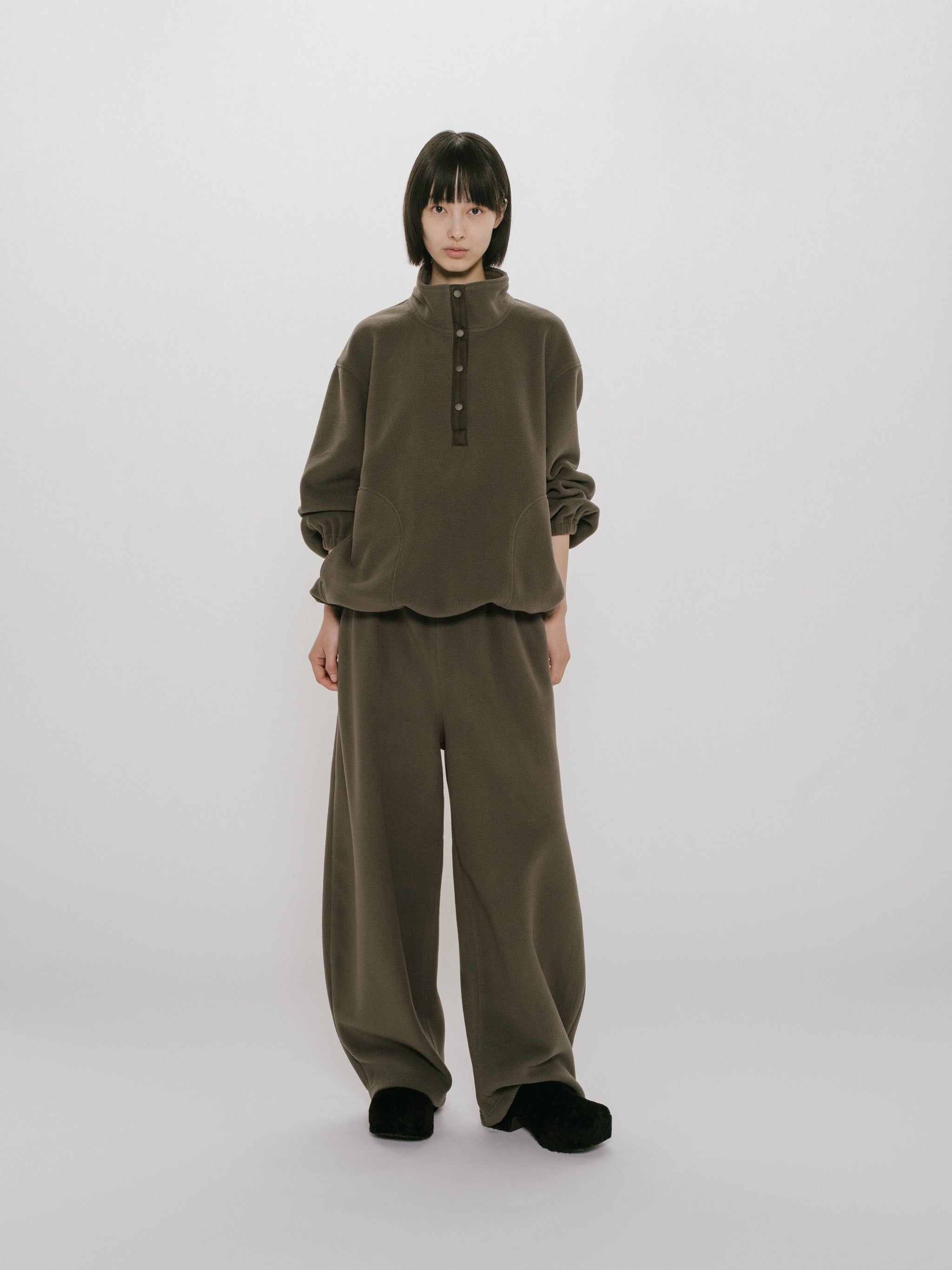 fleece anorak pullover