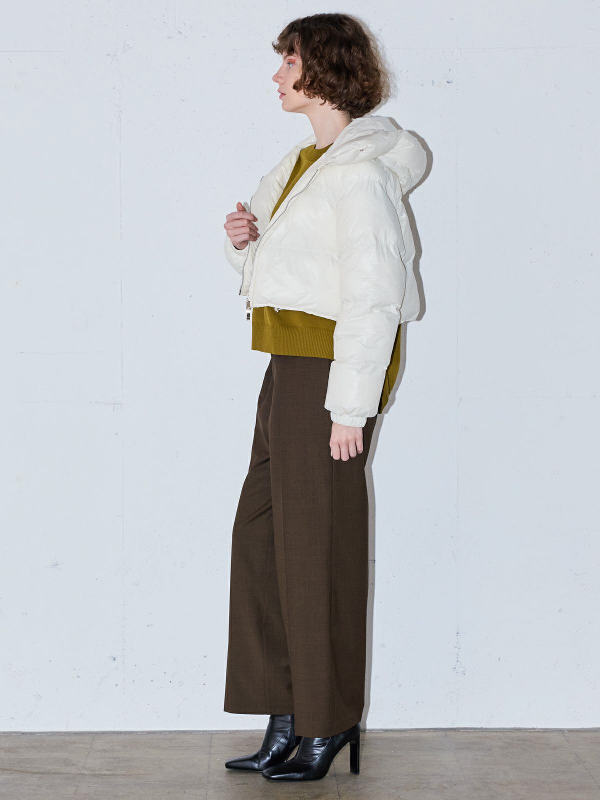 フーデッドパディングブルゾン(3-1228)